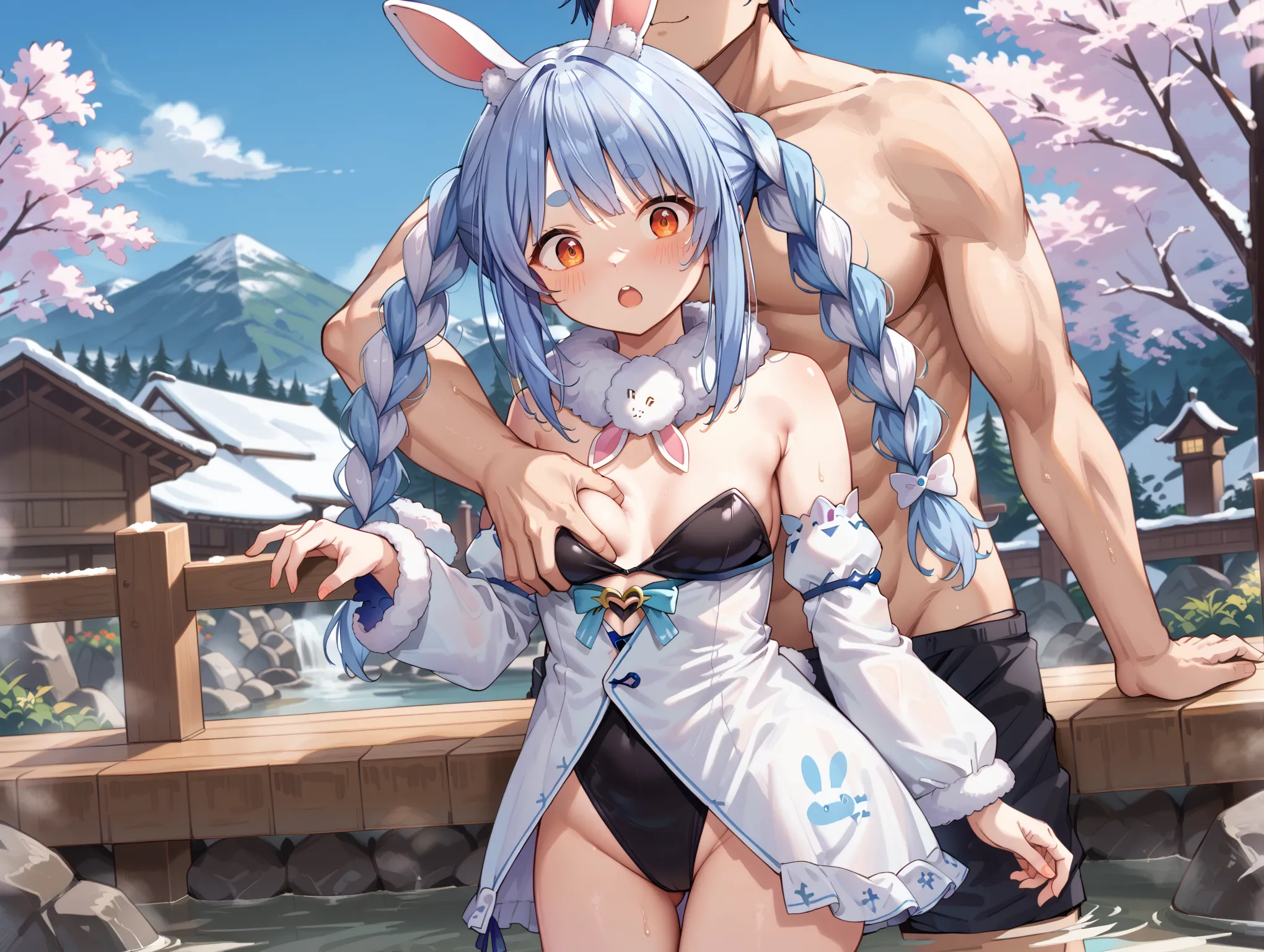 ホロライブ所属のVTuberぺこーらのエッチなAI画像500枚！(8ページ目)の38枚目の画像です。
