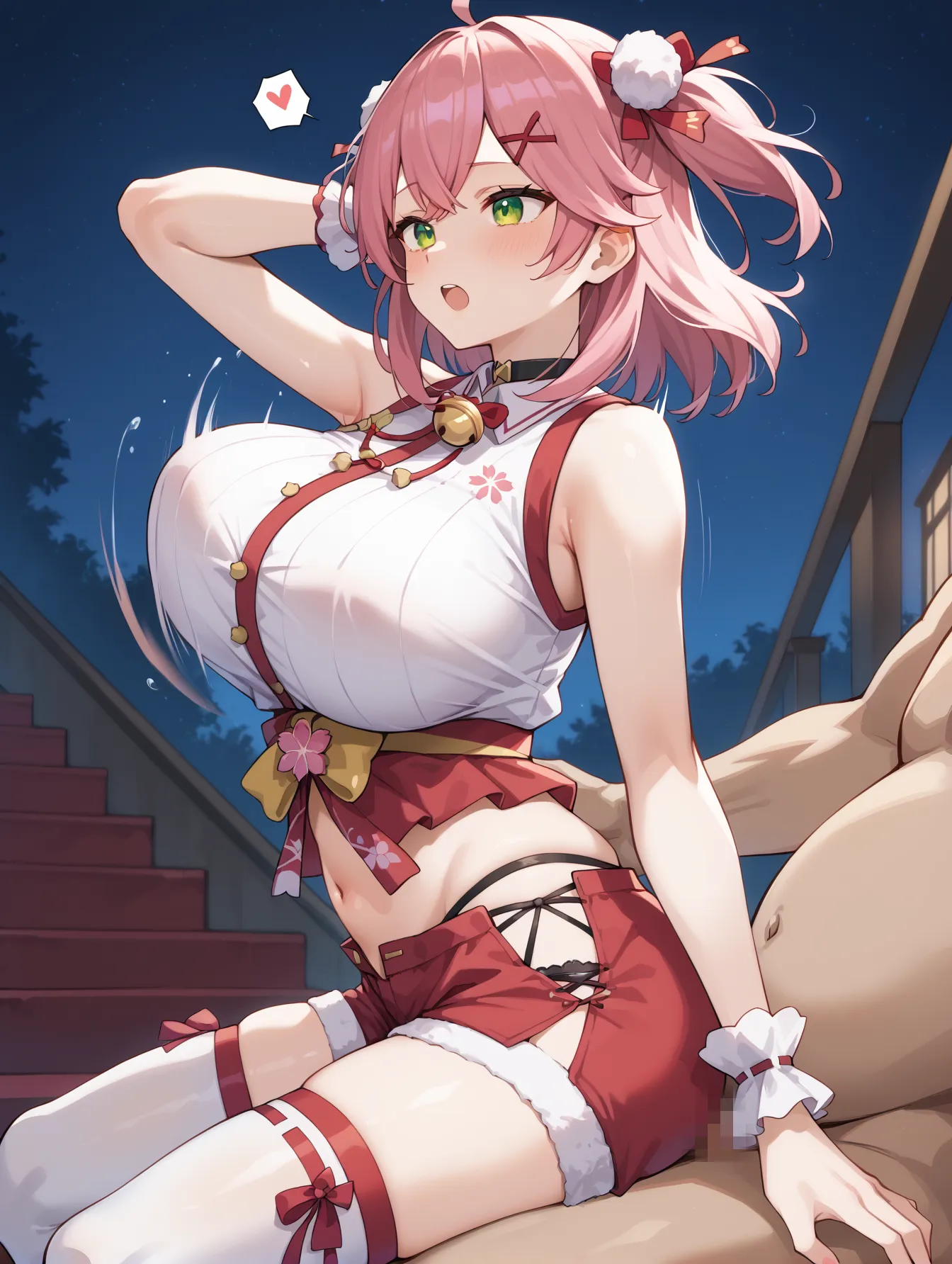 ホロライブ所属のVTuberエリート巫女なみこちのエッチなAI画像379枚！(9ページ目)の15枚目の画像です。