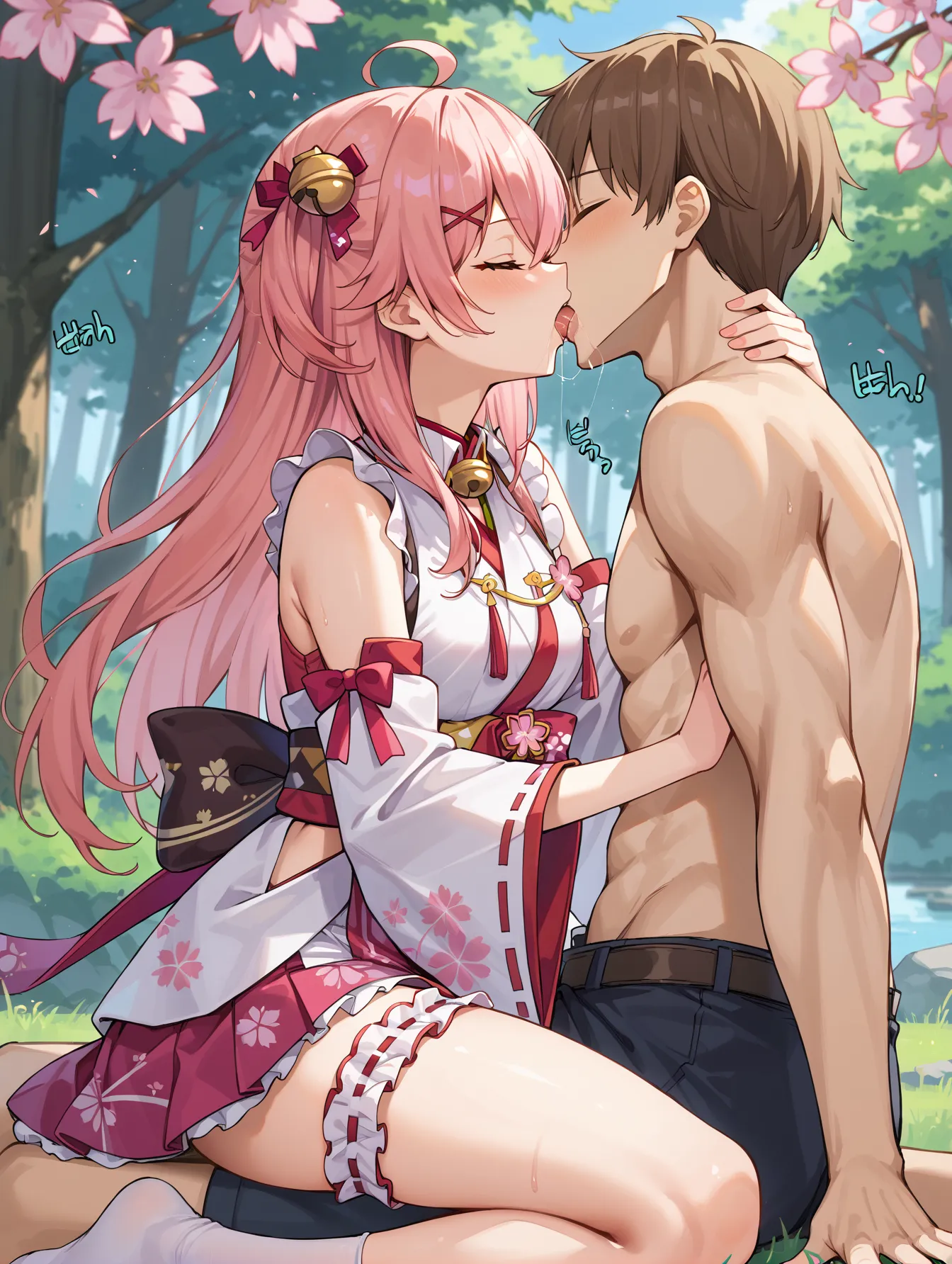 ホロライブ所属のVTuberエリート巫女なみこちのエッチなAI画像379枚！(5ページ目)の9枚目の画像です。