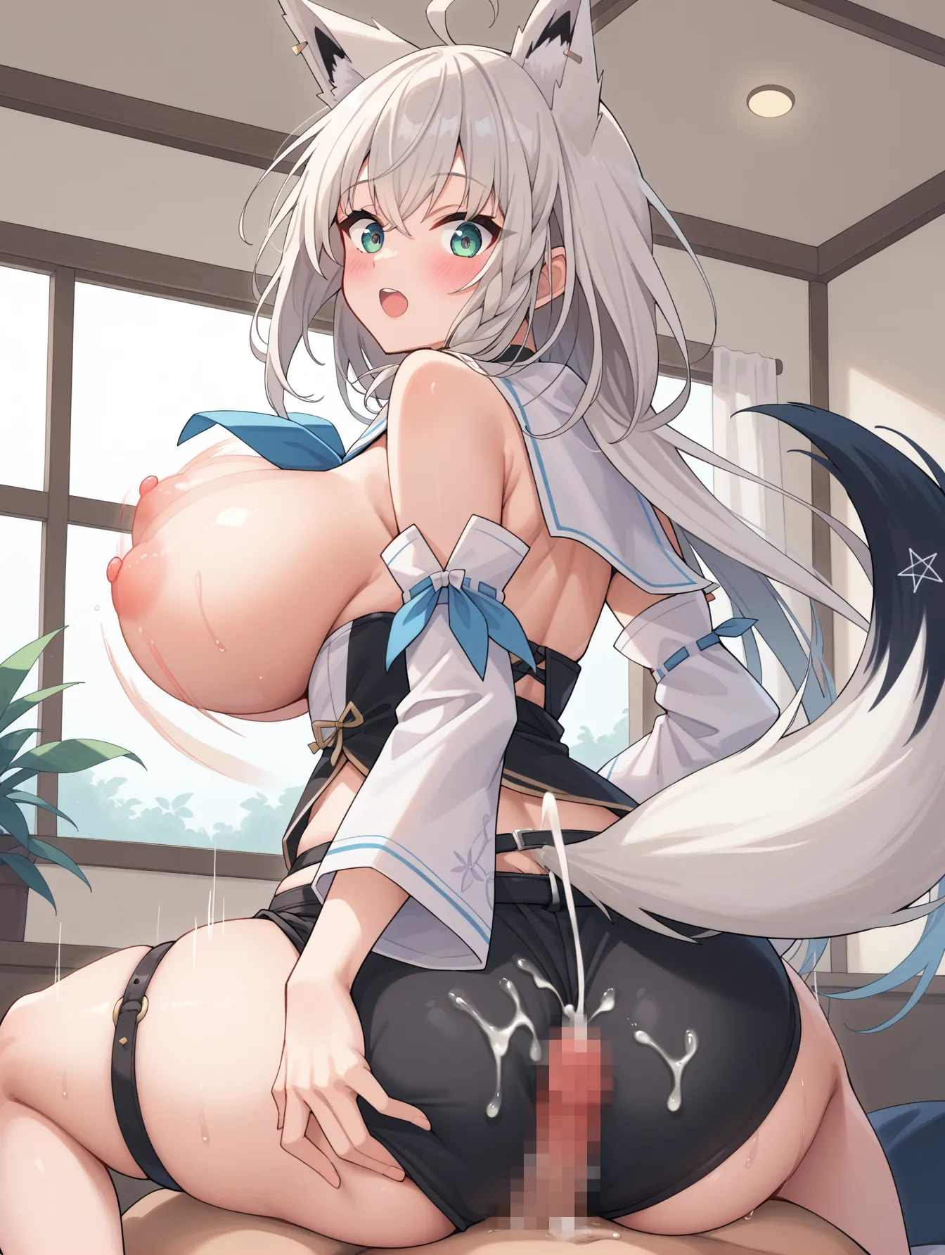 ホロライブ所属のキツネぶいちゅーばーなフブキングのエッチなAI画像375枚！(8ページ目)の12枚目の画像です。