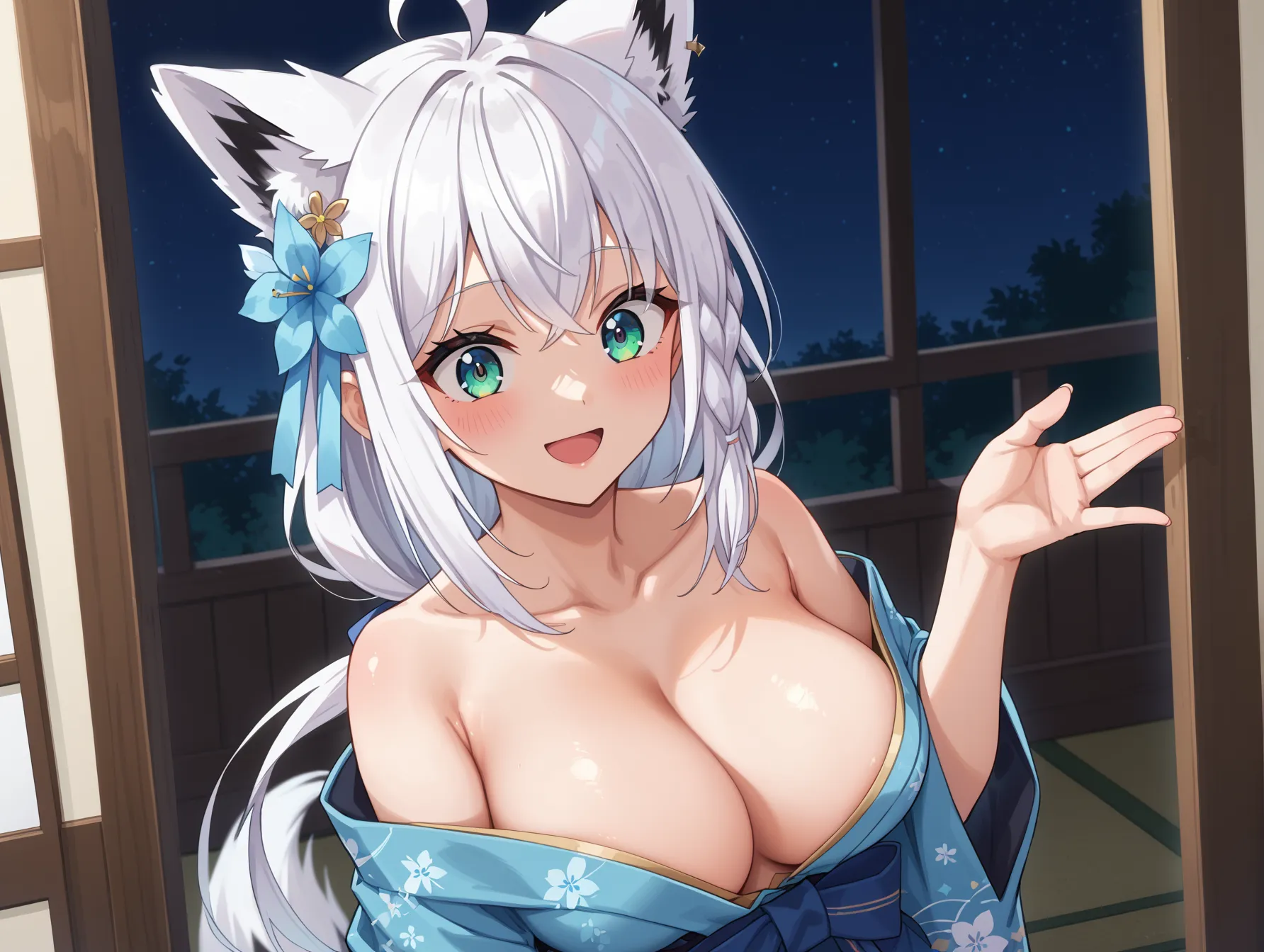 ホロライブ所属のキツネぶいちゅーばーなフブキングのエッチなAI画像375枚！(8ページ目)の21枚目の画像です。