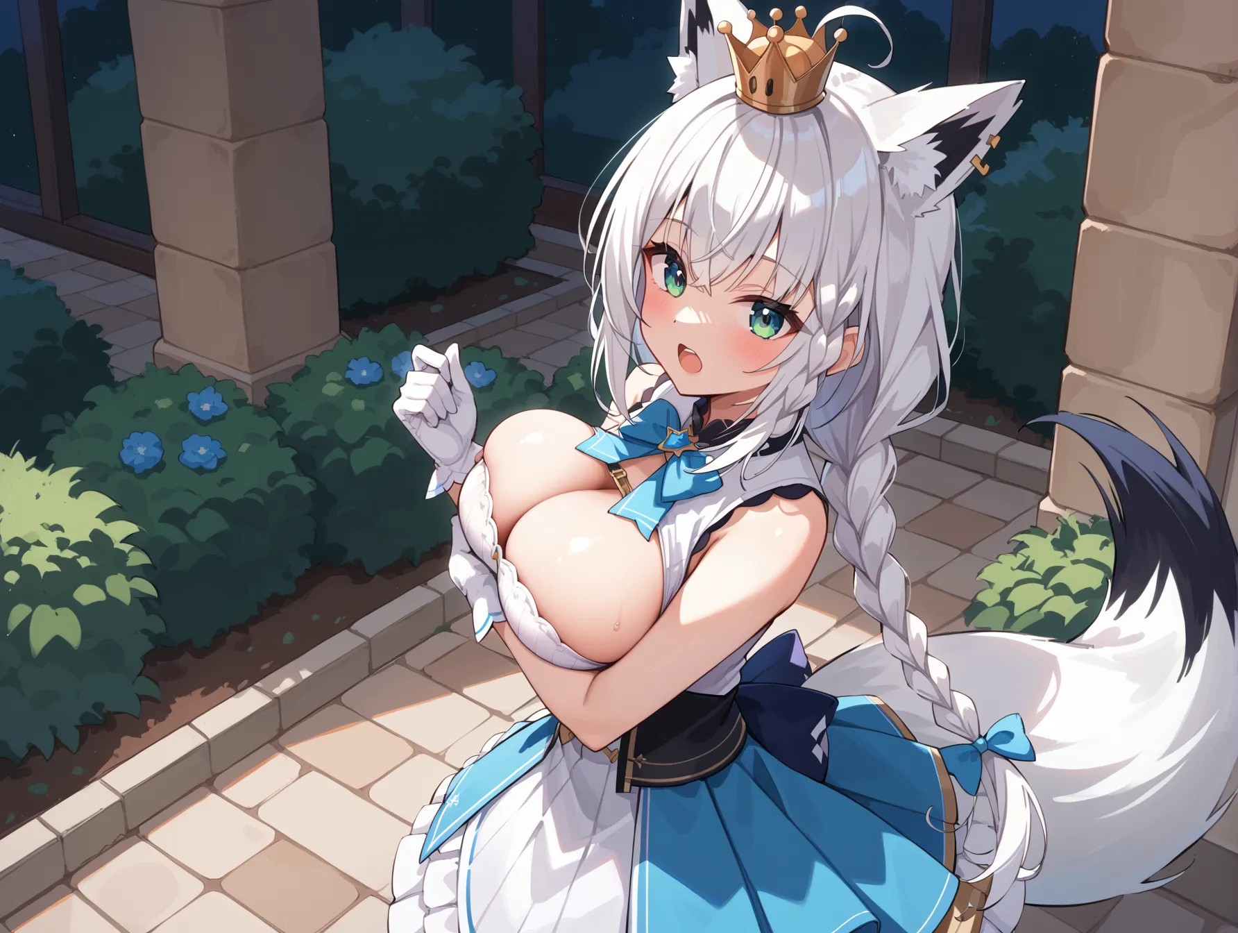 ホロライブ所属のキツネぶいちゅーばーなフブキングのエッチなAI画像375枚！(9ページ目)の10枚目の画像です。