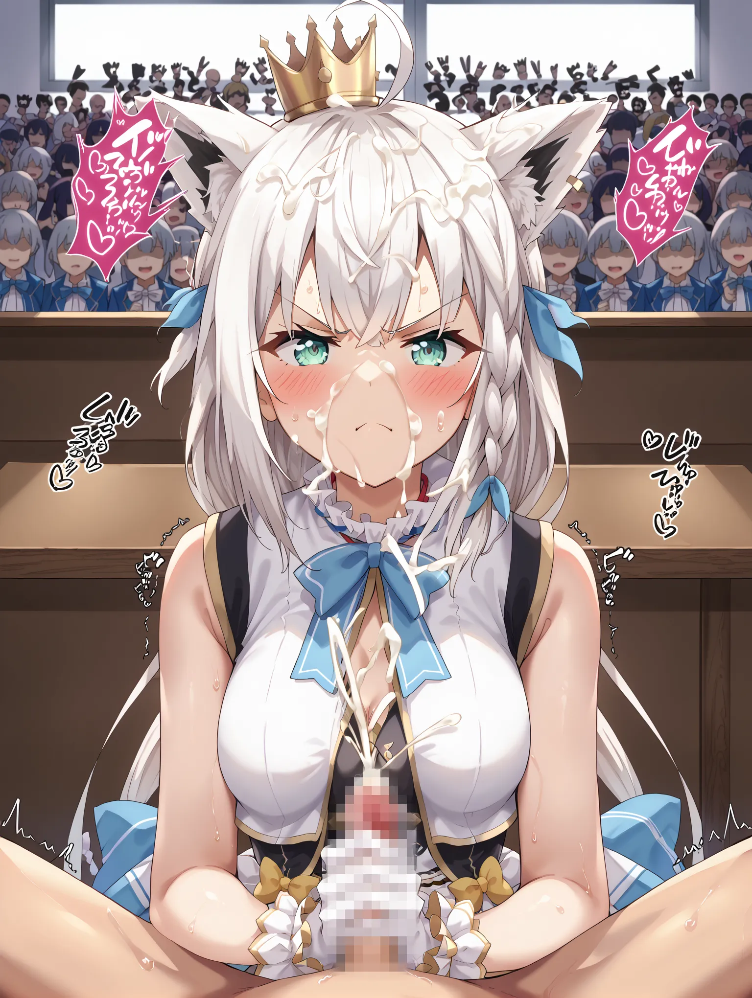 ホロライブ所属のキツネぶいちゅーばーなフブキングのエッチなAI画像375枚！(10ページ目)の14枚目の画像です。