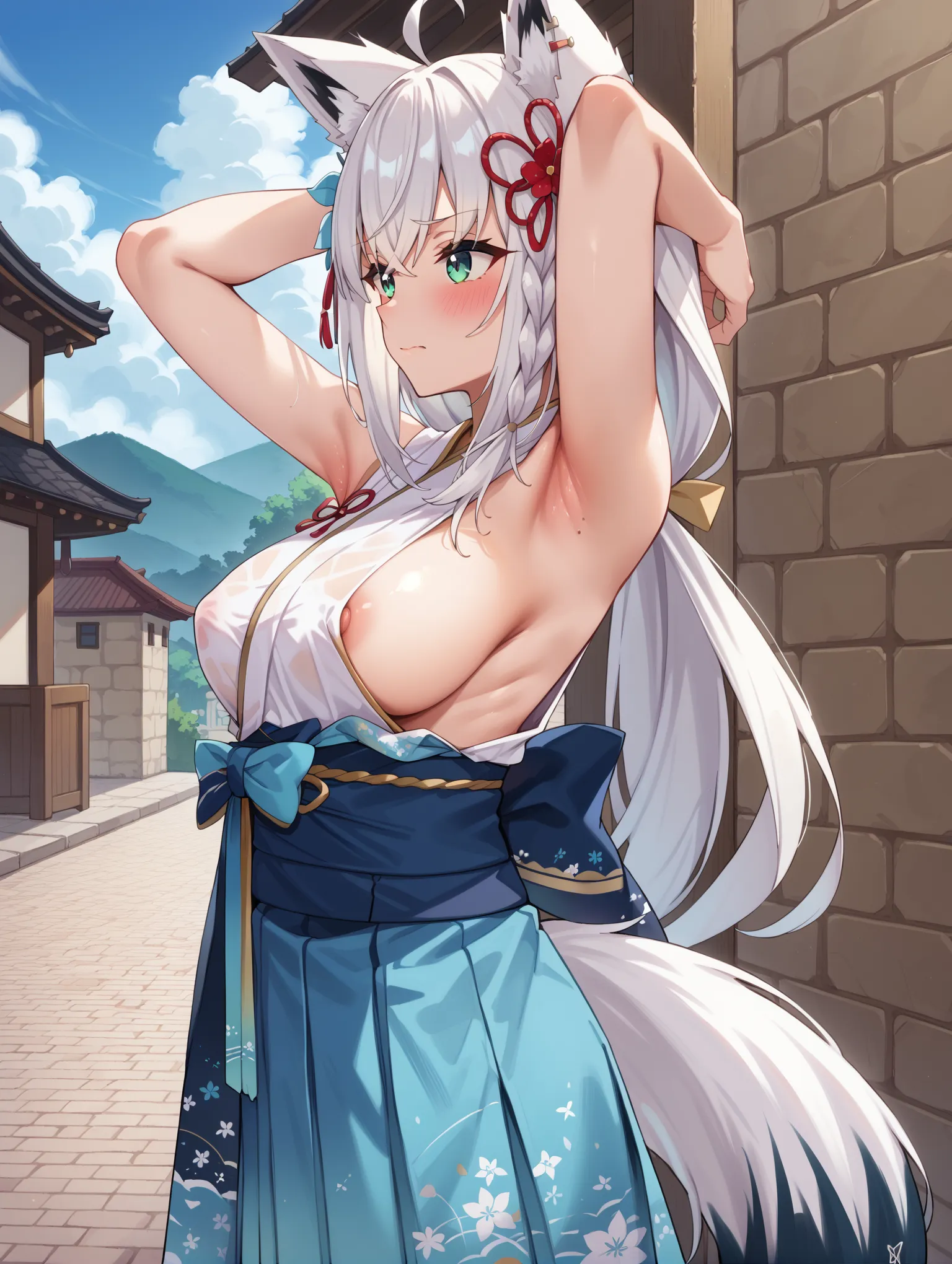 ホロライブ所属のキツネぶいちゅーばーなフブキングのエッチなAI画像375枚！(5ページ目)の5枚目の画像です。