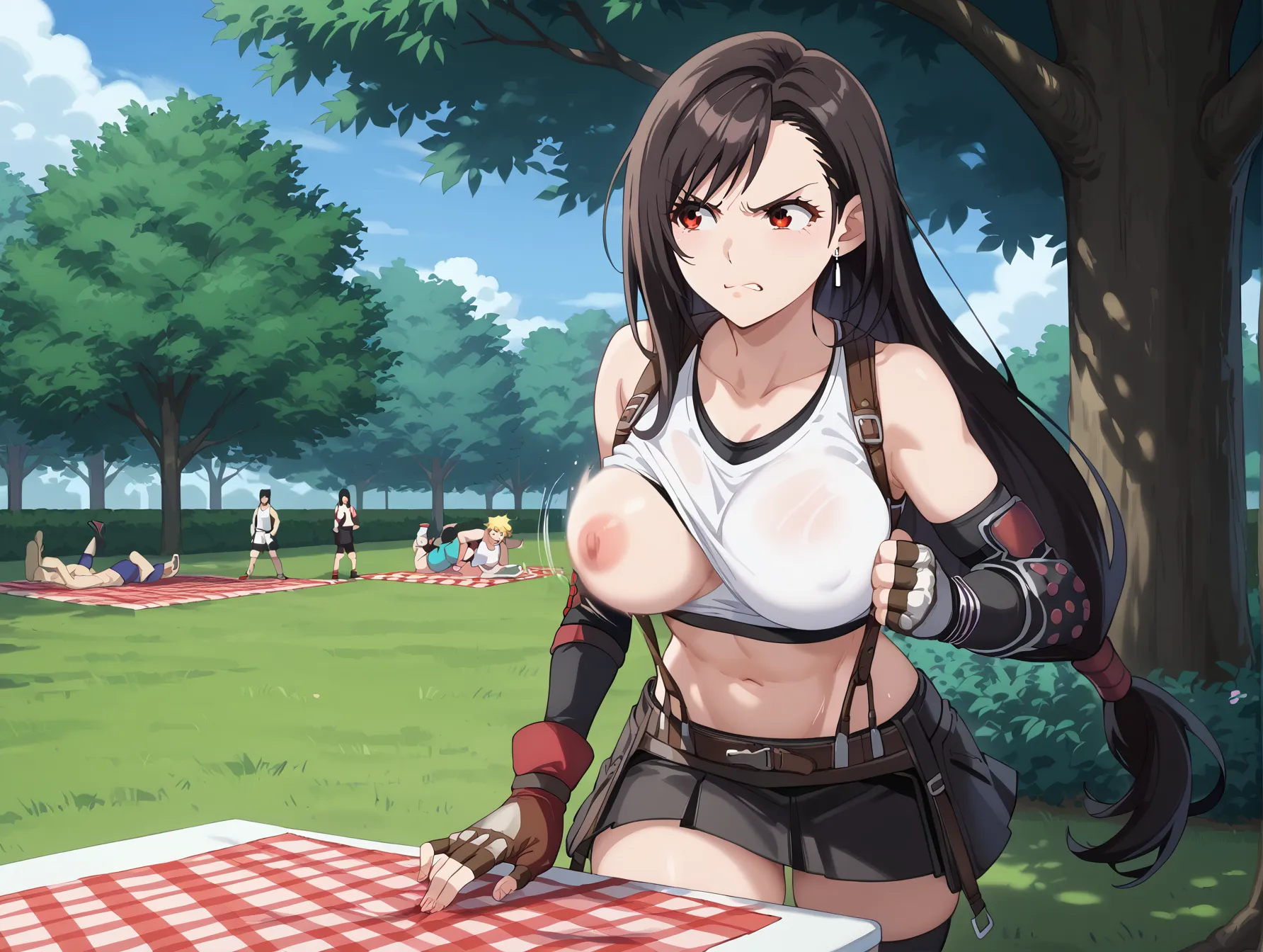 FinalFantasyVIIに登場するセクシーな身体に巨乳で大人気なティファのAI画像400枚！(3ページ目) 31枚目の画像です。
