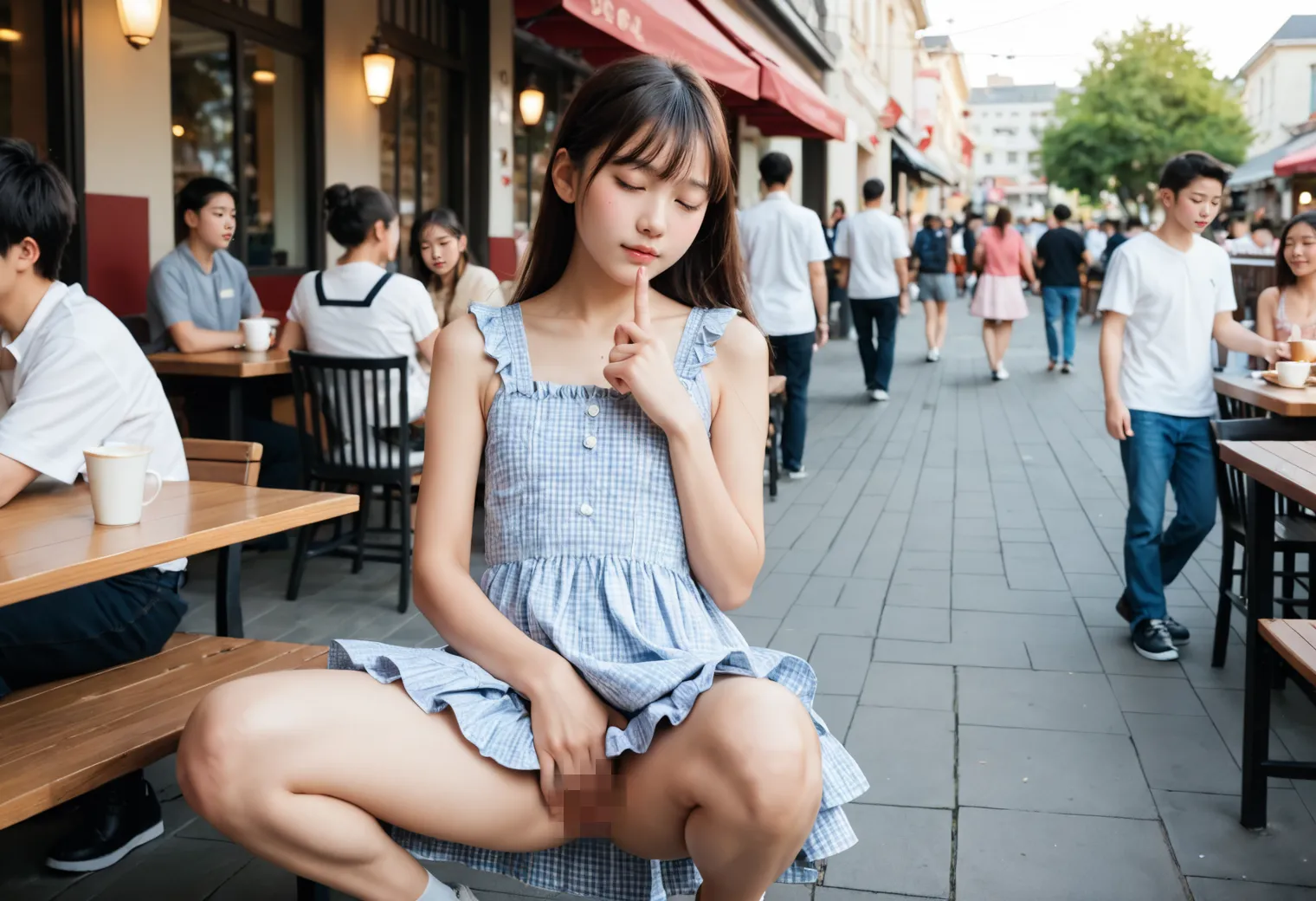 童顔貧乳女子とヤリまくり？！新しいリアル系モデルでエッチなAI画像422枚！(4ページ目)の26枚目の画像です。