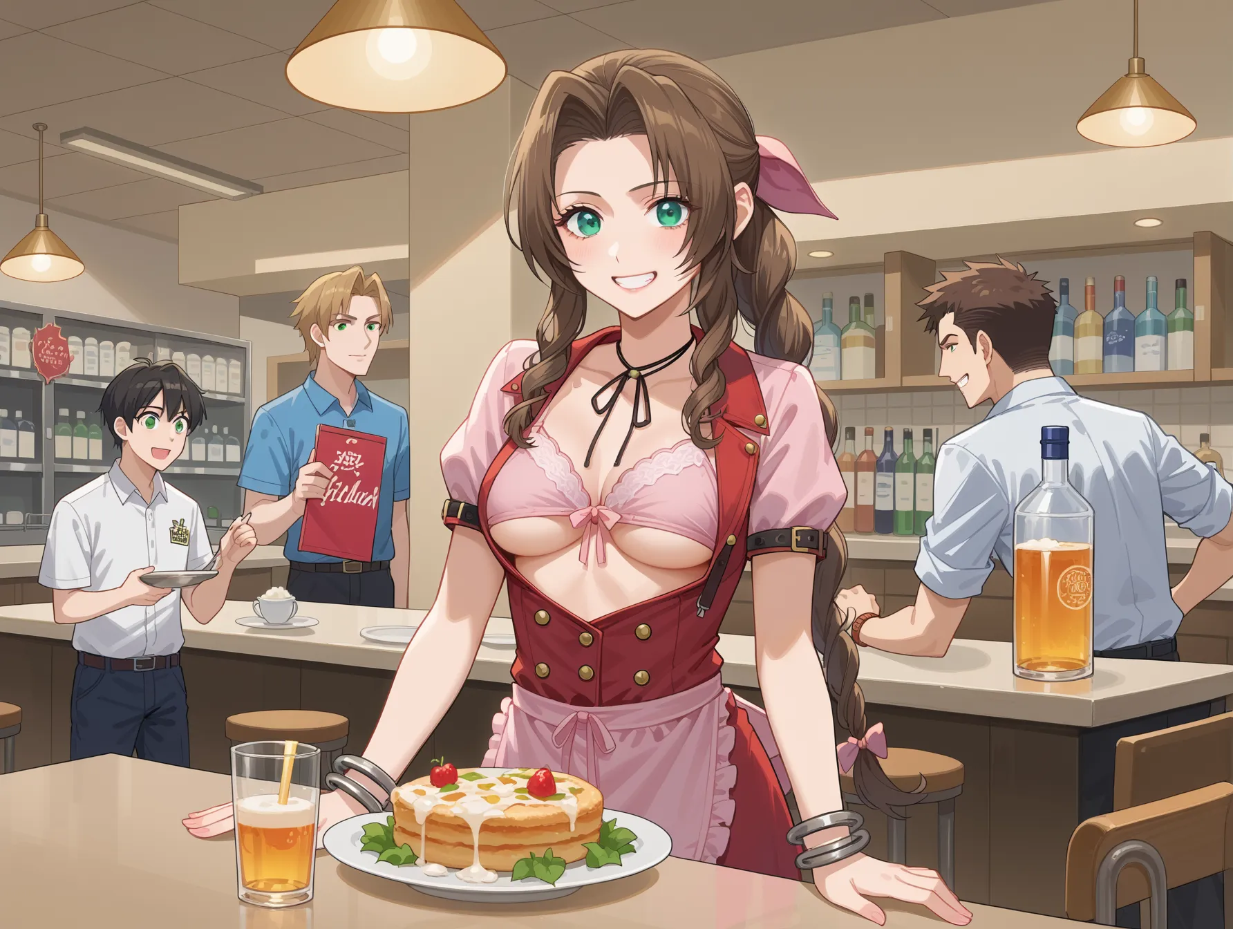 FinalFantasyVIIに登場する清楚な見た目に大胆な性格で大人気なエアリスのAI画像382枚！の37枚目の画像です。