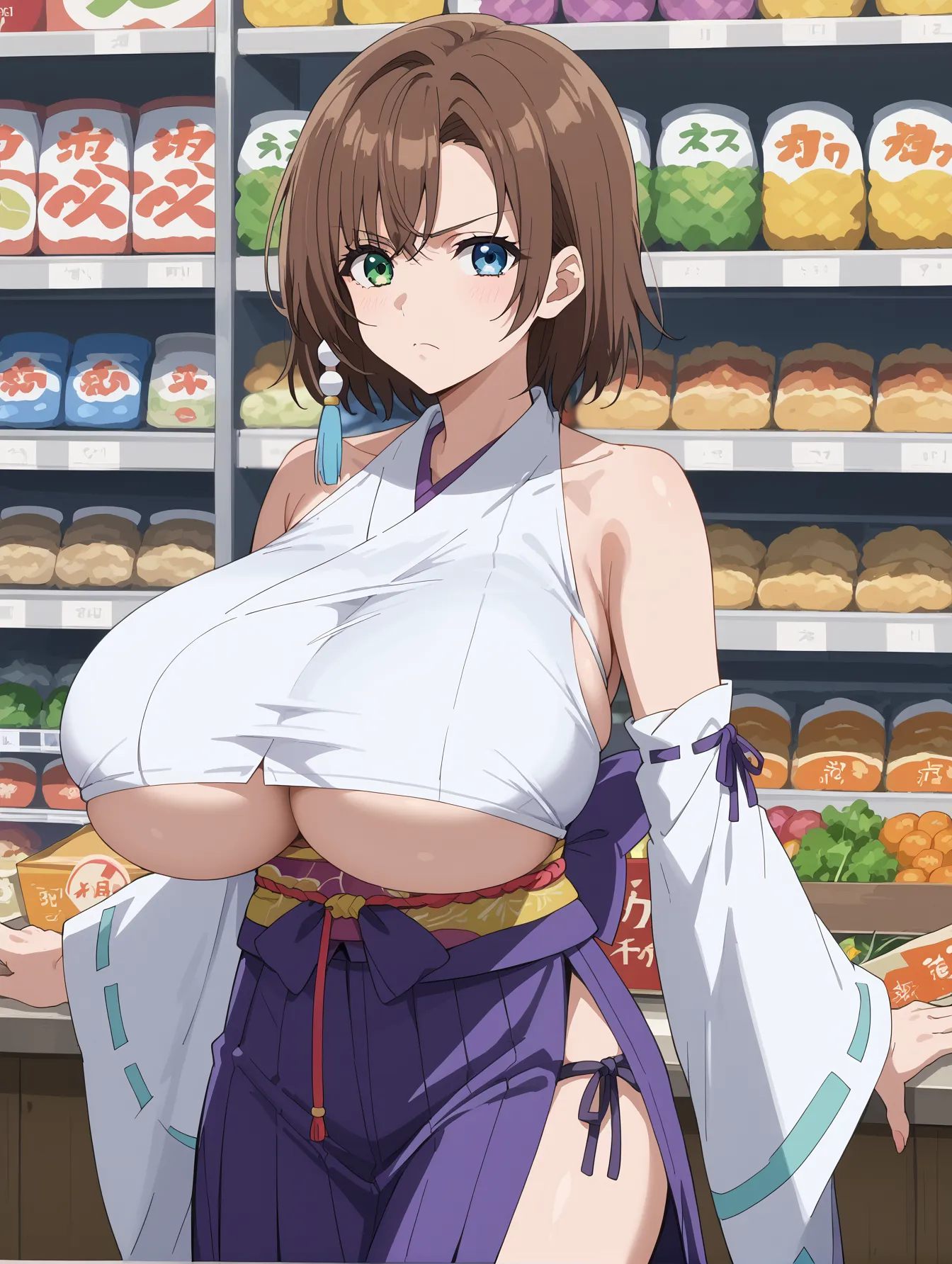 FinalFantasyXに登場する和装とセクシーな身体が似合うユウナのAI画像400枚！(7ページ目)の13枚目の画像です。