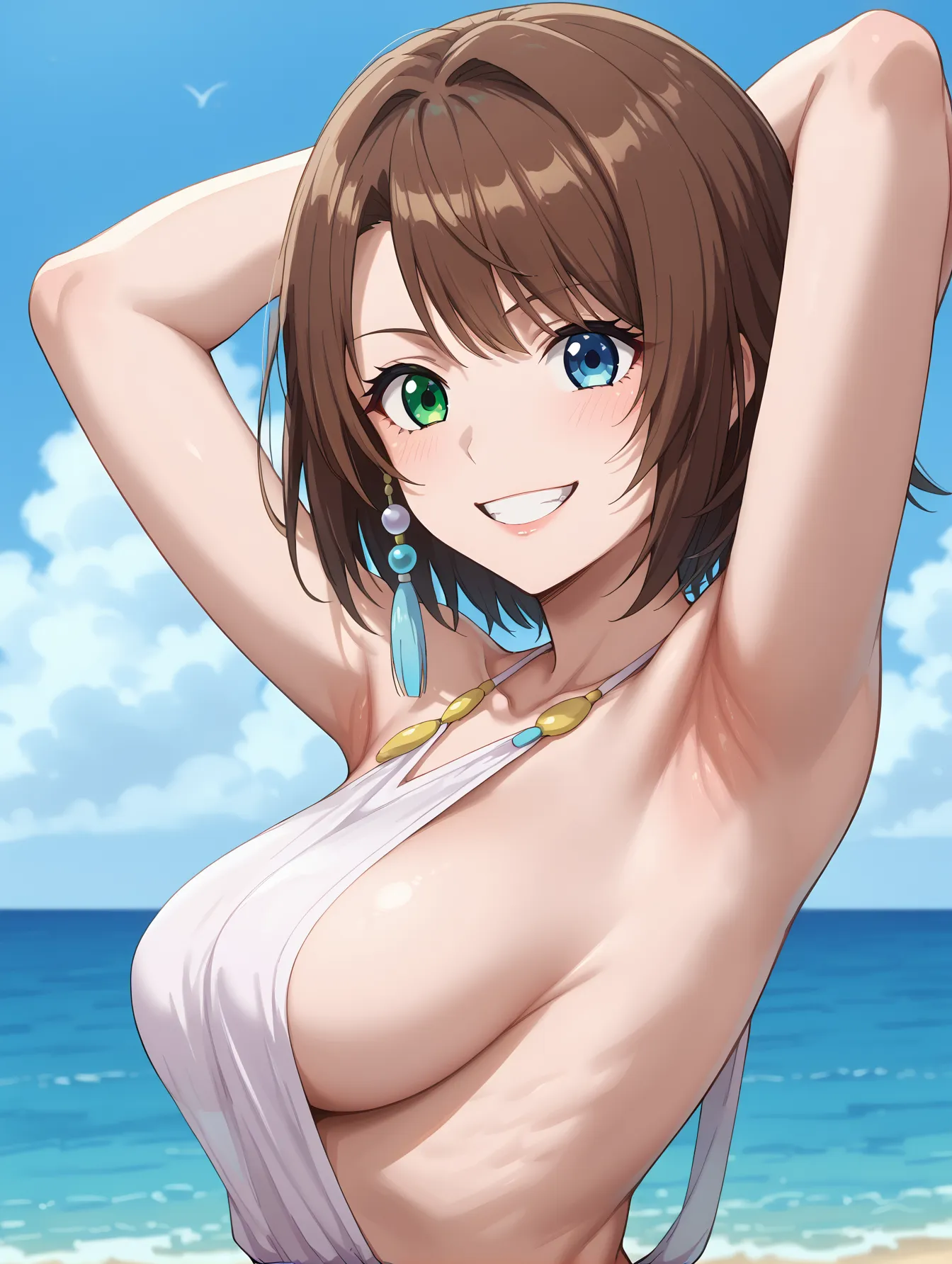 FinalFantasyXに登場する和装とセクシーな身体が似合うユウナのAI画像400枚！(8ページ目)の38枚目の画像です。