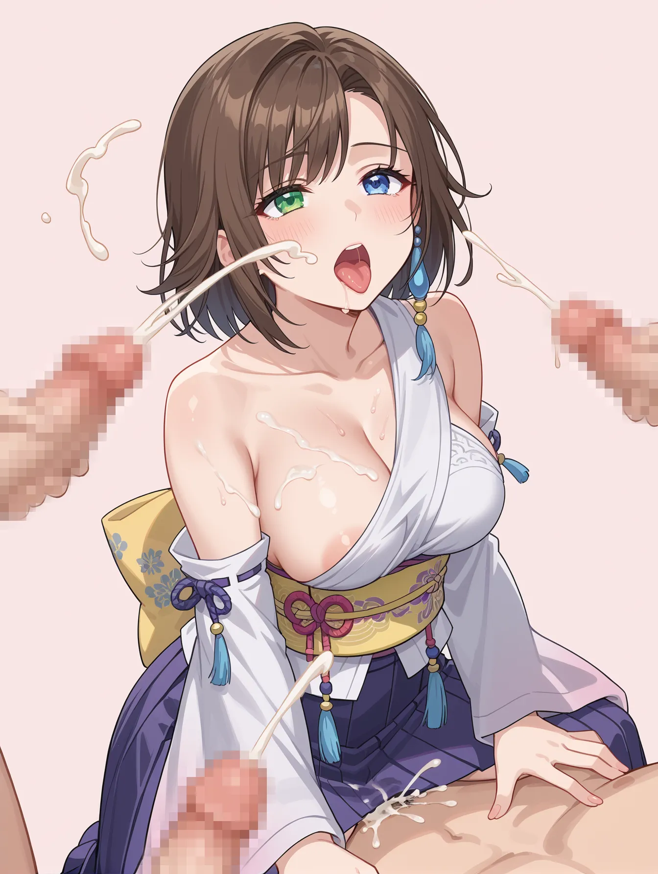 FinalFantasyXに登場する和装とセクシーな身体が似合うユウナのAI画像400枚！(9ページ目)の10枚目の画像です。
