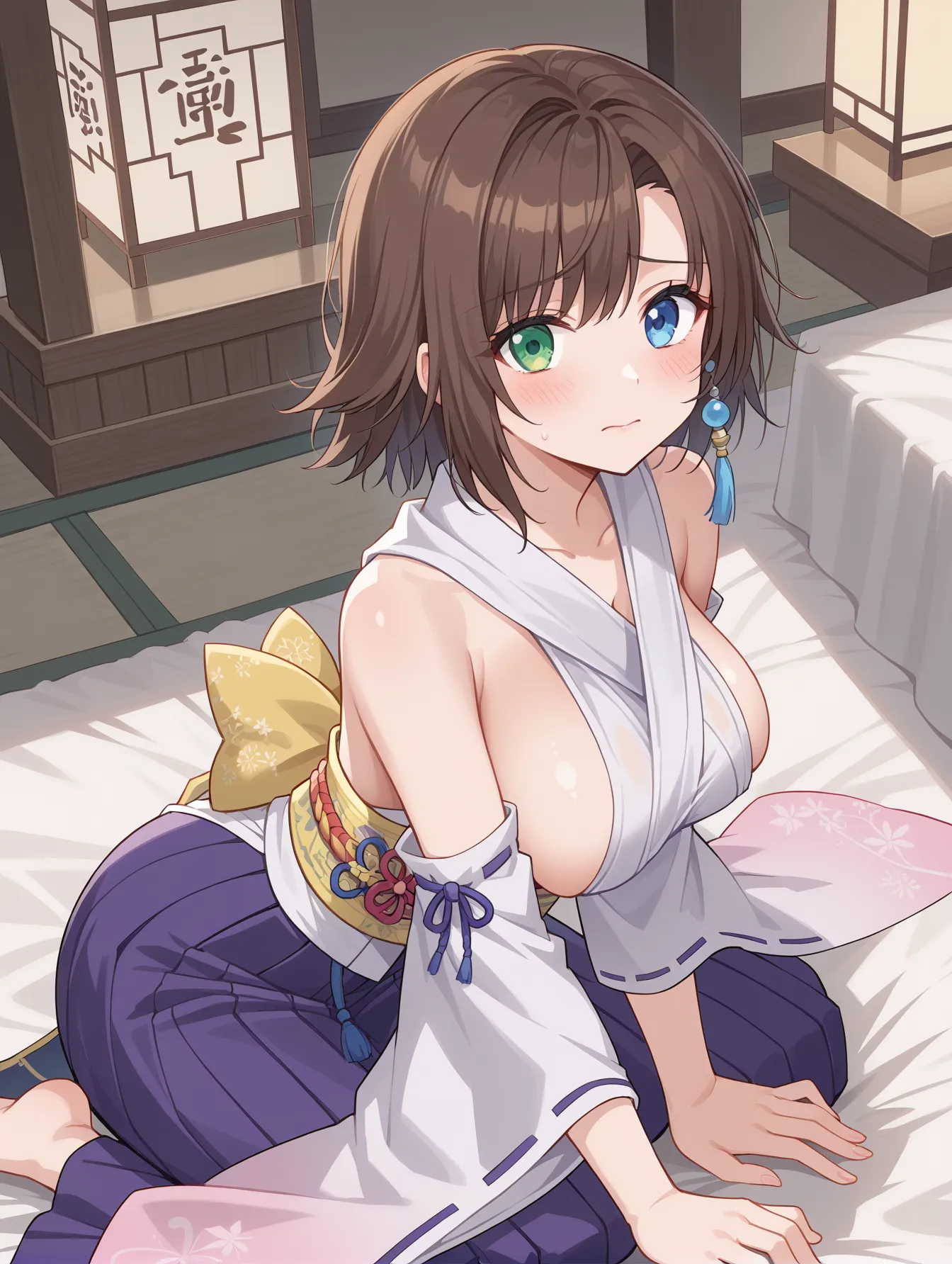 FinalFantasyXに登場する和装とセクシーな身体が似合うユウナのAI画像400枚！の38枚目の画像です。