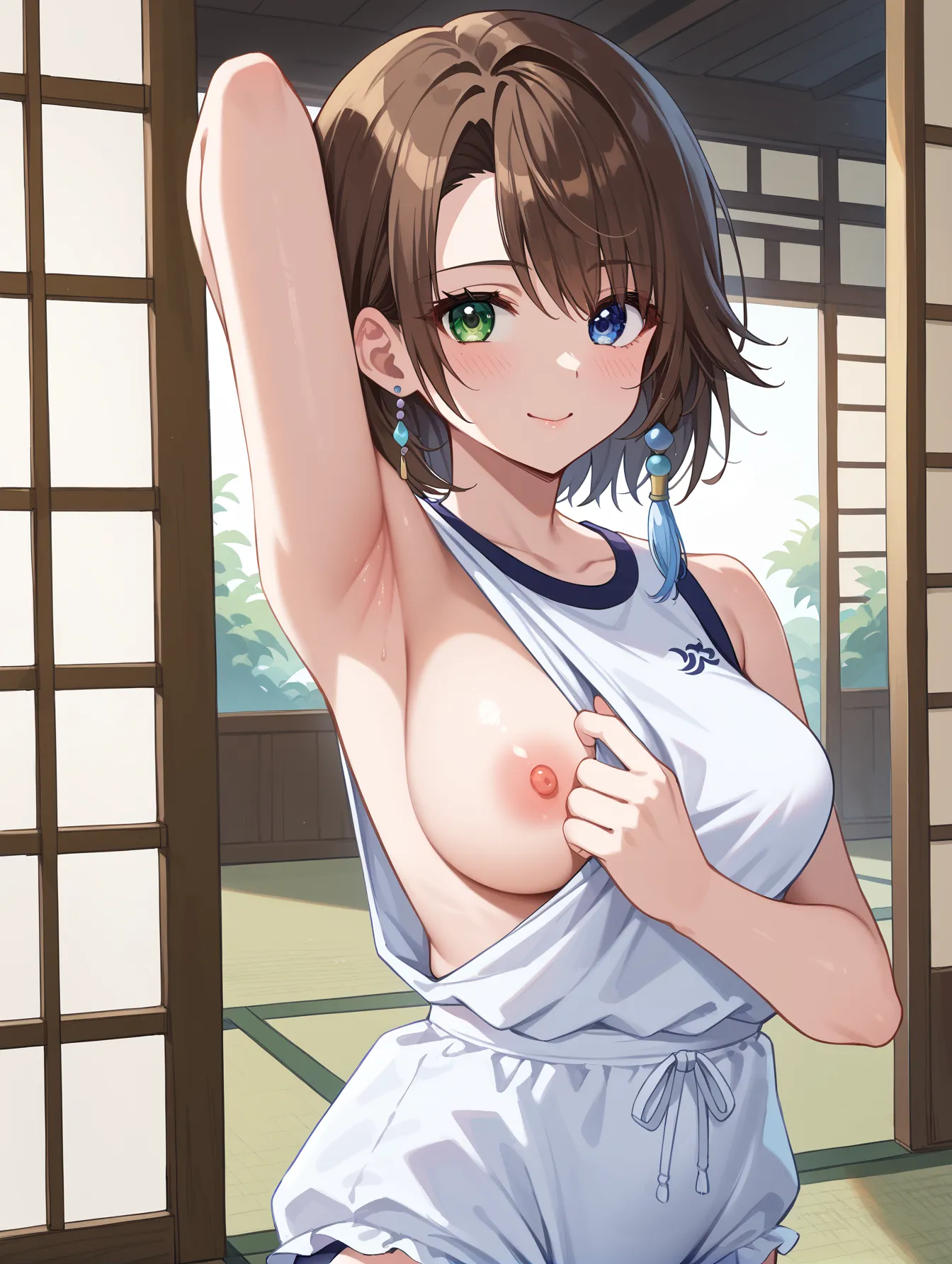 FinalFantasyXに登場する和装とセクシーな身体が似合うユウナのAI画像400枚！(2ページ目)の22枚目の画像です。