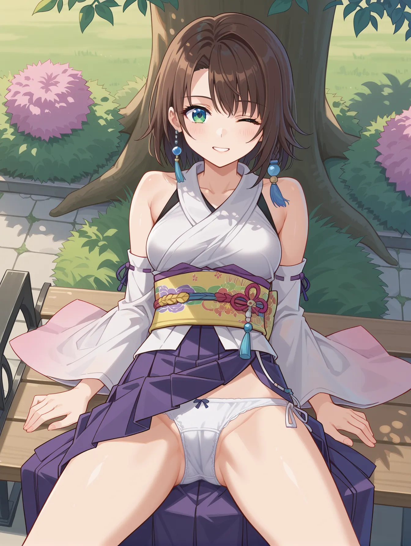 FinalFantasyXに登場する和装とセクシーな身体が似合うユウナのAI画像400枚！(4ページ目)の26枚目の画像です。