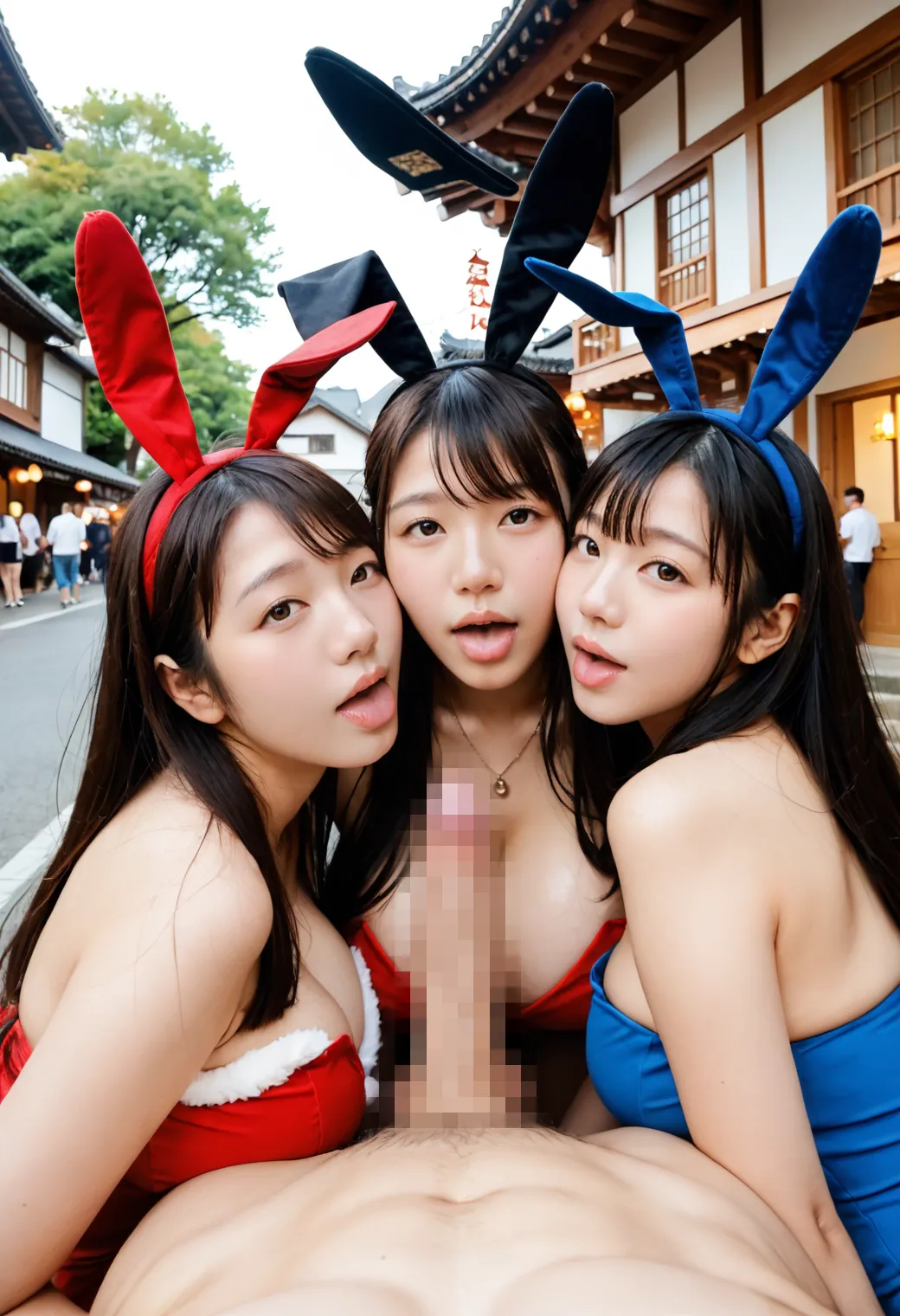 美女達が所かまわずペニスを咥えまくり？！精液をぶっかけられた顔もエッチなAI画像360枚！(8ページ目) 27번째 이미지입니다.