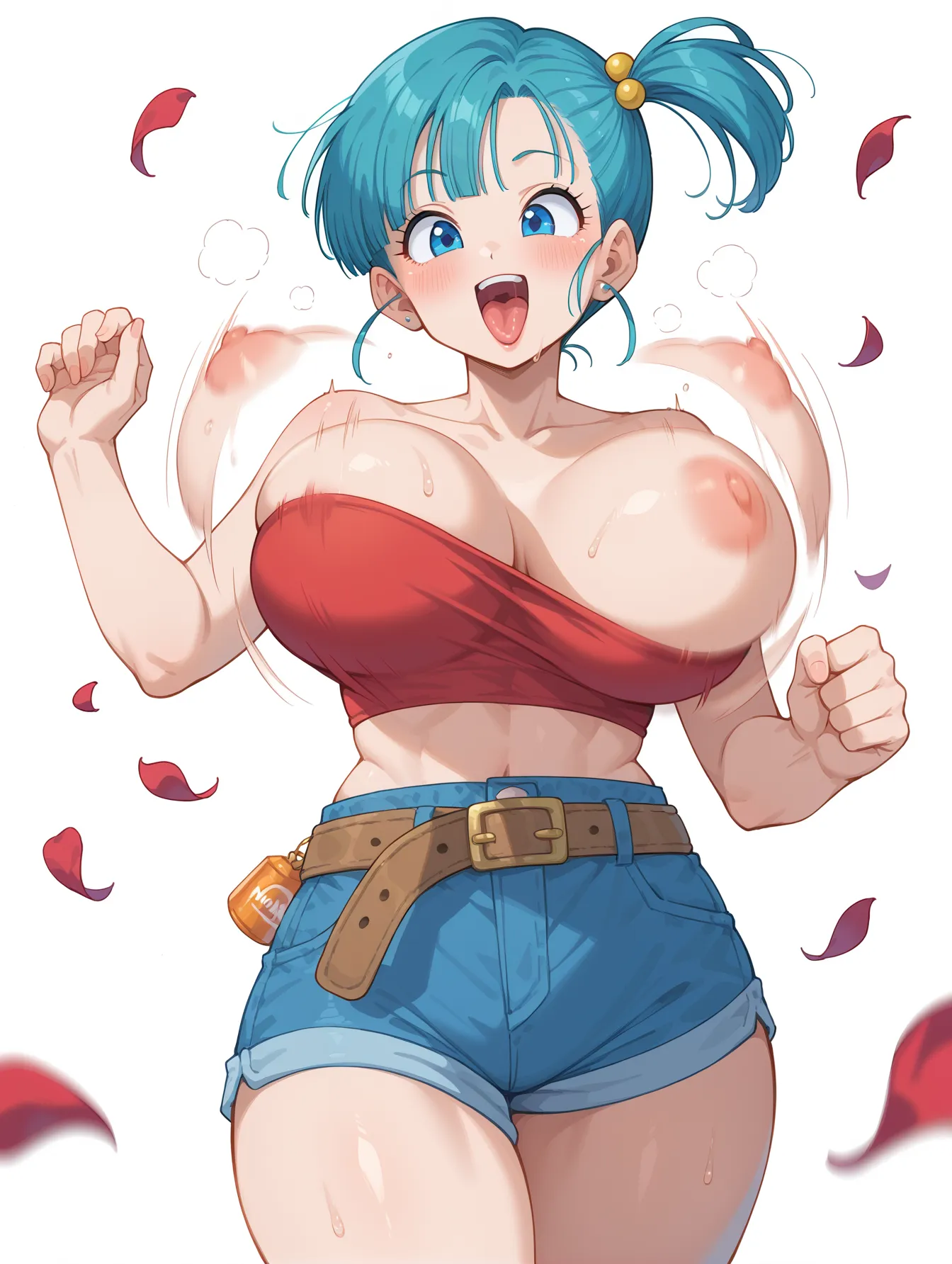 ドラゴンボールに登場するメインヒロインでお色気担当なブルマちゃんのAI画像400枚！(6ページ目) 14枚目の画像です。
