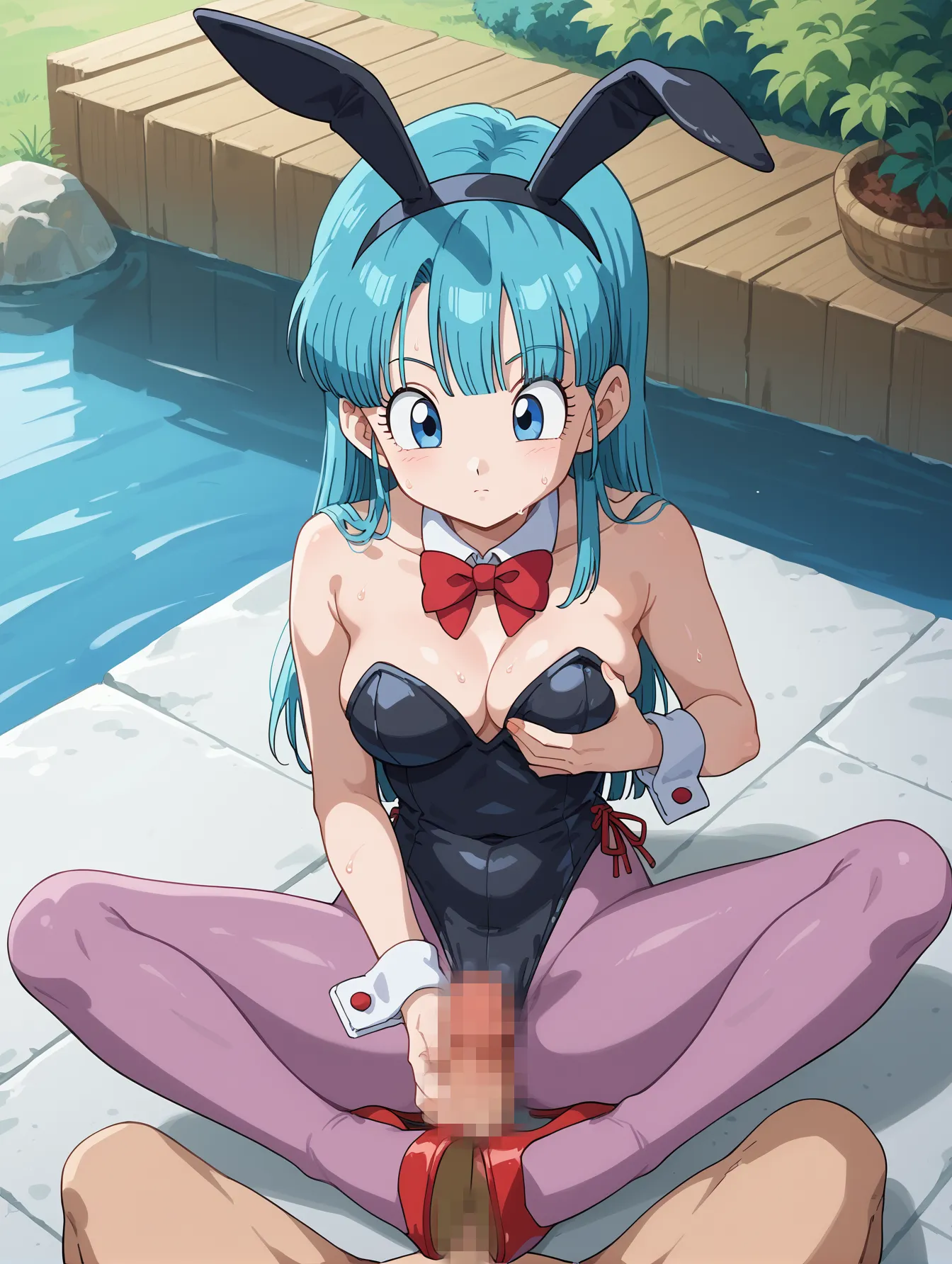 ドラゴンボールに登場するメインヒロインでお色気担当なブルマちゃんのAI画像400枚！(9ページ目) 24번째 이미지입니다.