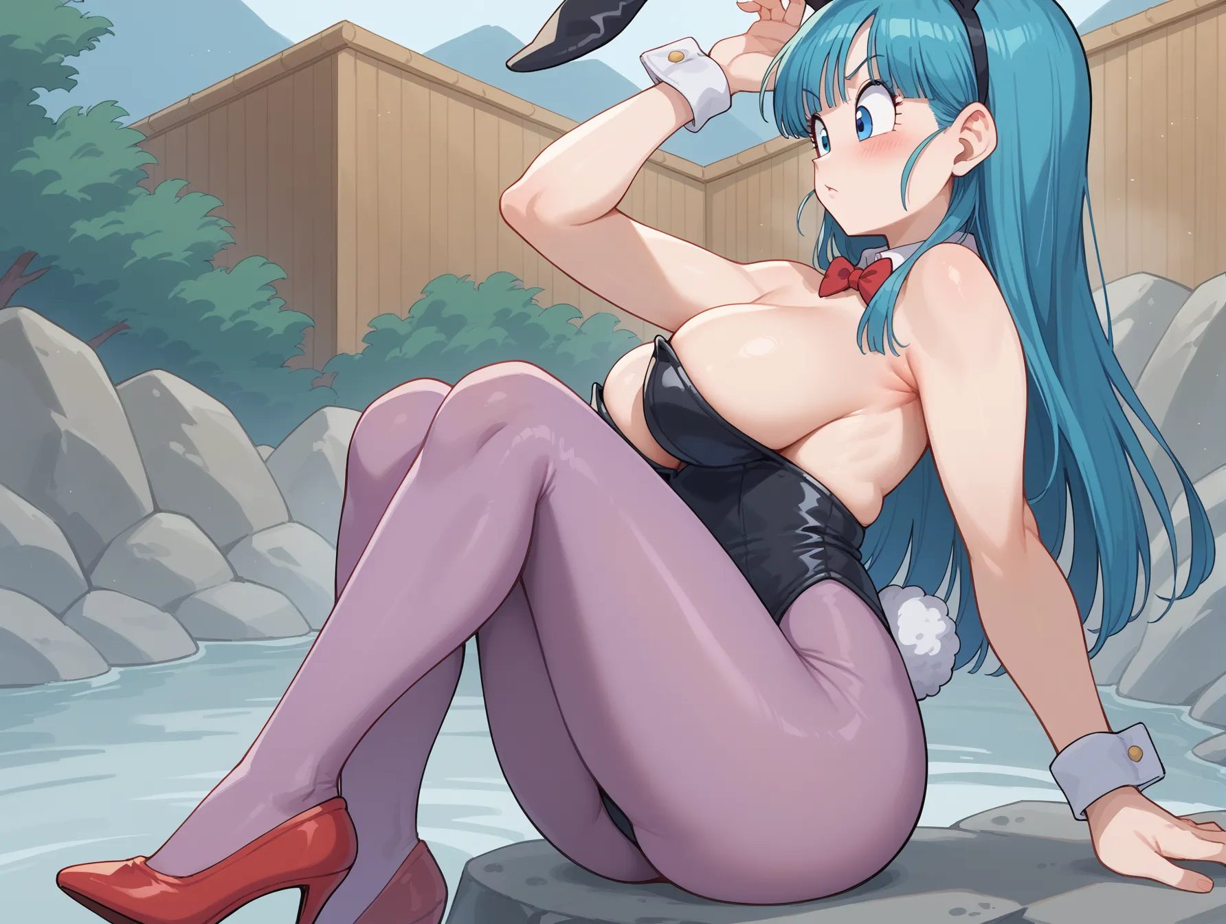 ドラゴンボールに登場するメインヒロインでお色気担当なブルマちゃんのAI画像400枚！(2ページ目) 6枚目の画像です。