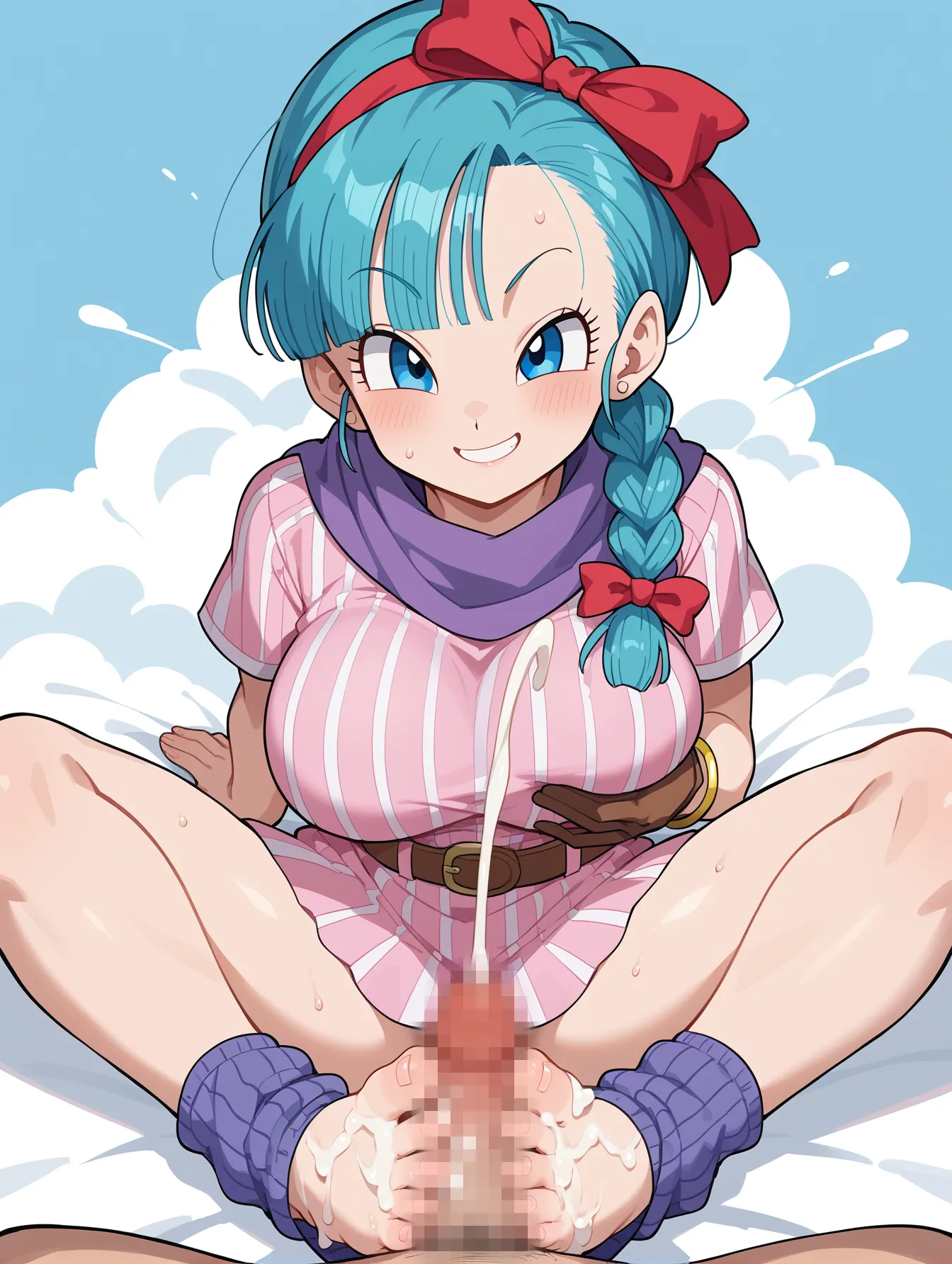 ドラゴンボールに登場するメインヒロインでお色気担当なブルマちゃんのAI画像400枚！(2ページ目) 9枚目の画像です。