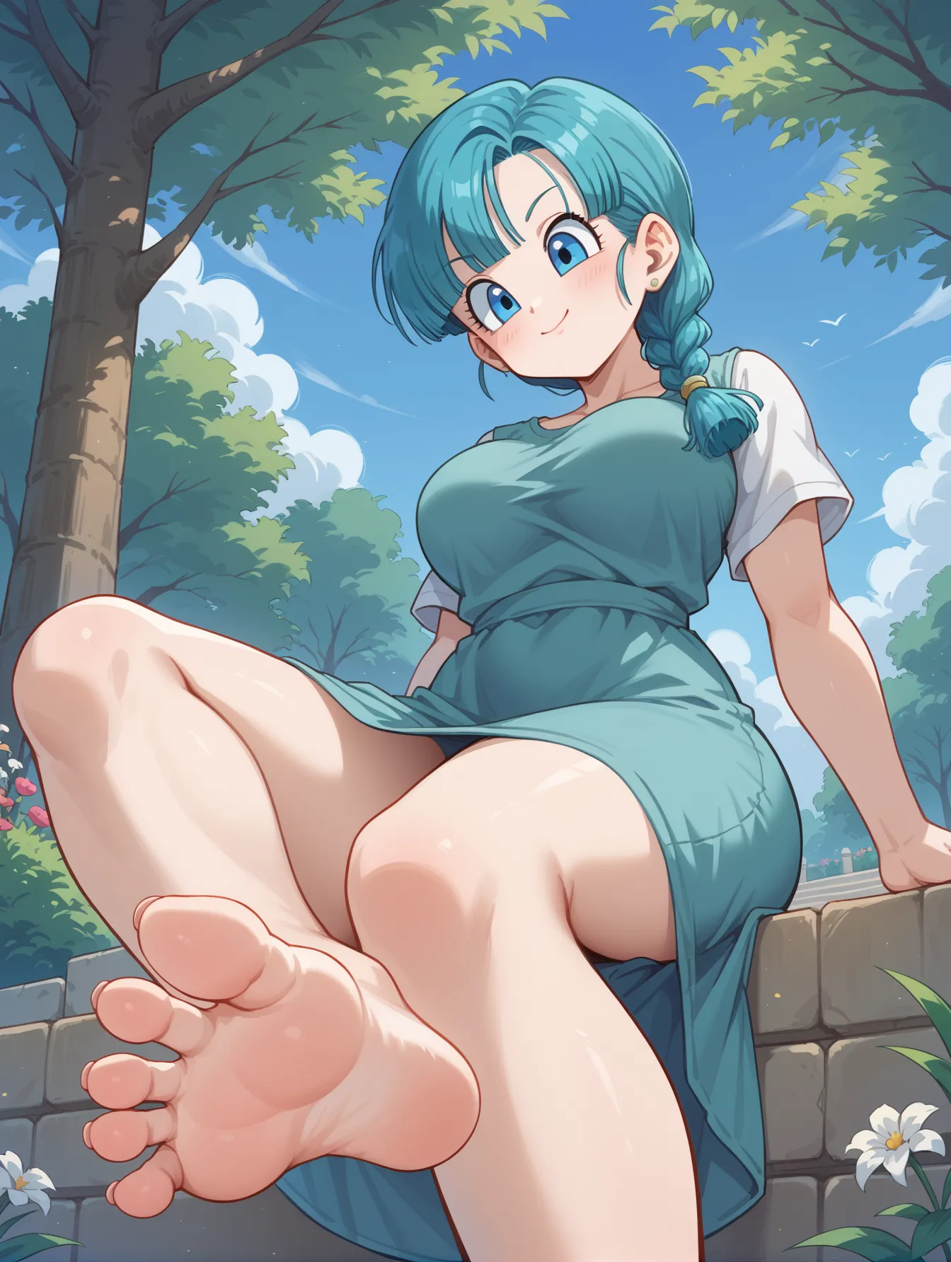 ドラゴンボールに登場するメインヒロインでお色気担当なブルマちゃんのAI画像400枚！(2ページ目) 39枚目の画像です。