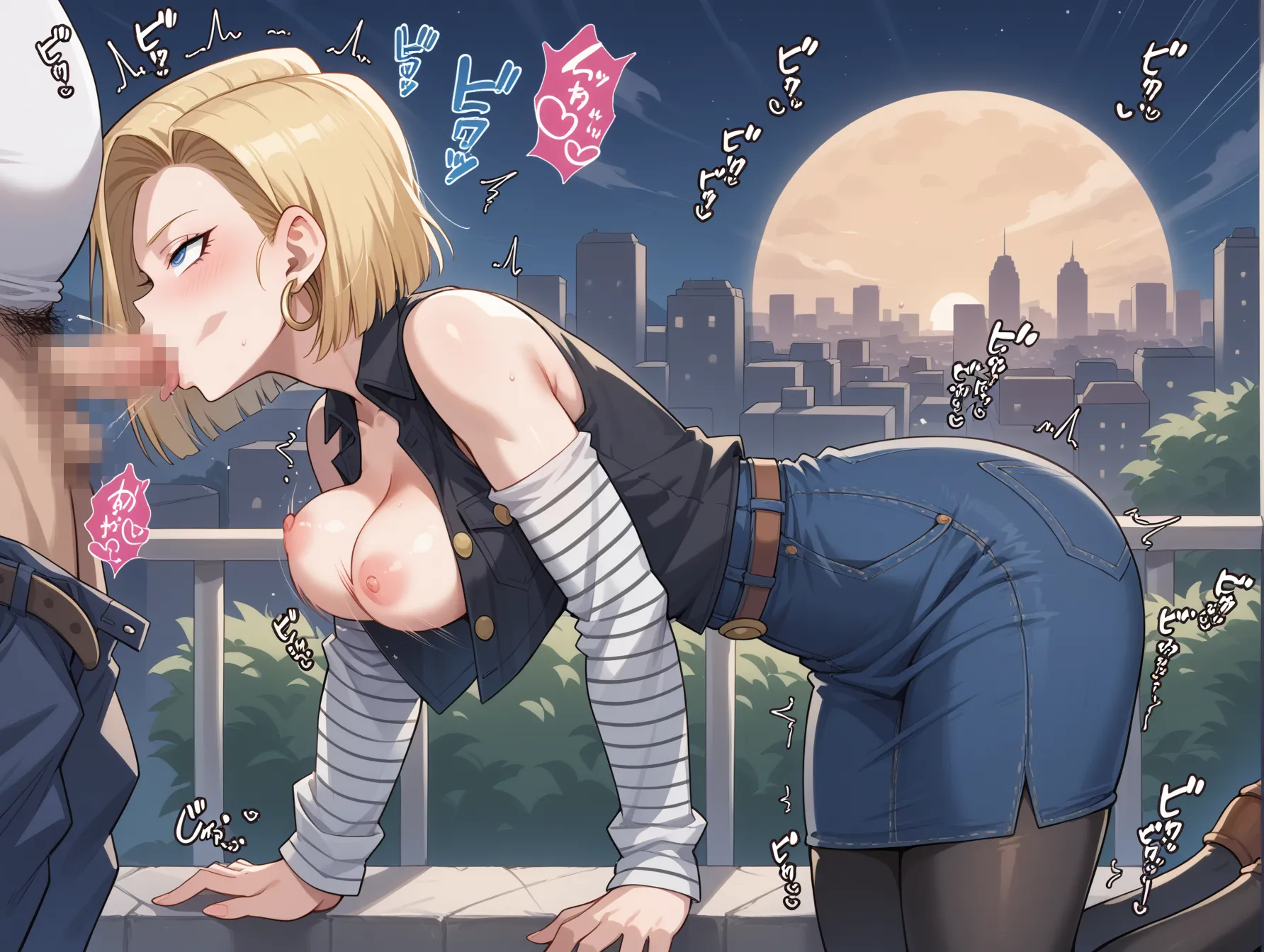 ドラゴンボールに登場する金髪クール美人な18号ちゃんのAI画像400枚！の2枚目の画像です。