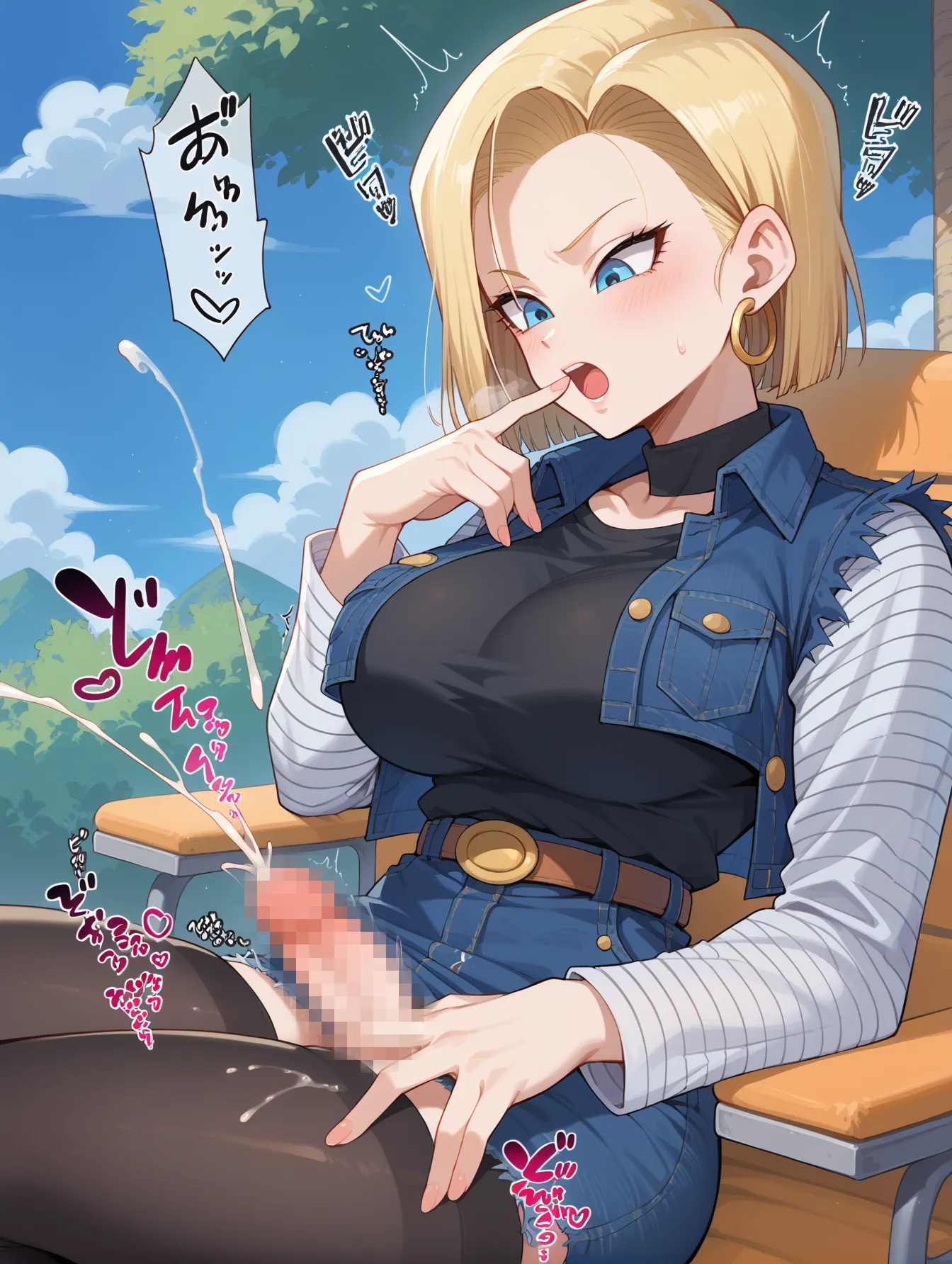 ドラゴンボールに登場する金髪クール美人な18号ちゃんのAI画像400枚！(8ページ目) 12번째 이미지입니다.