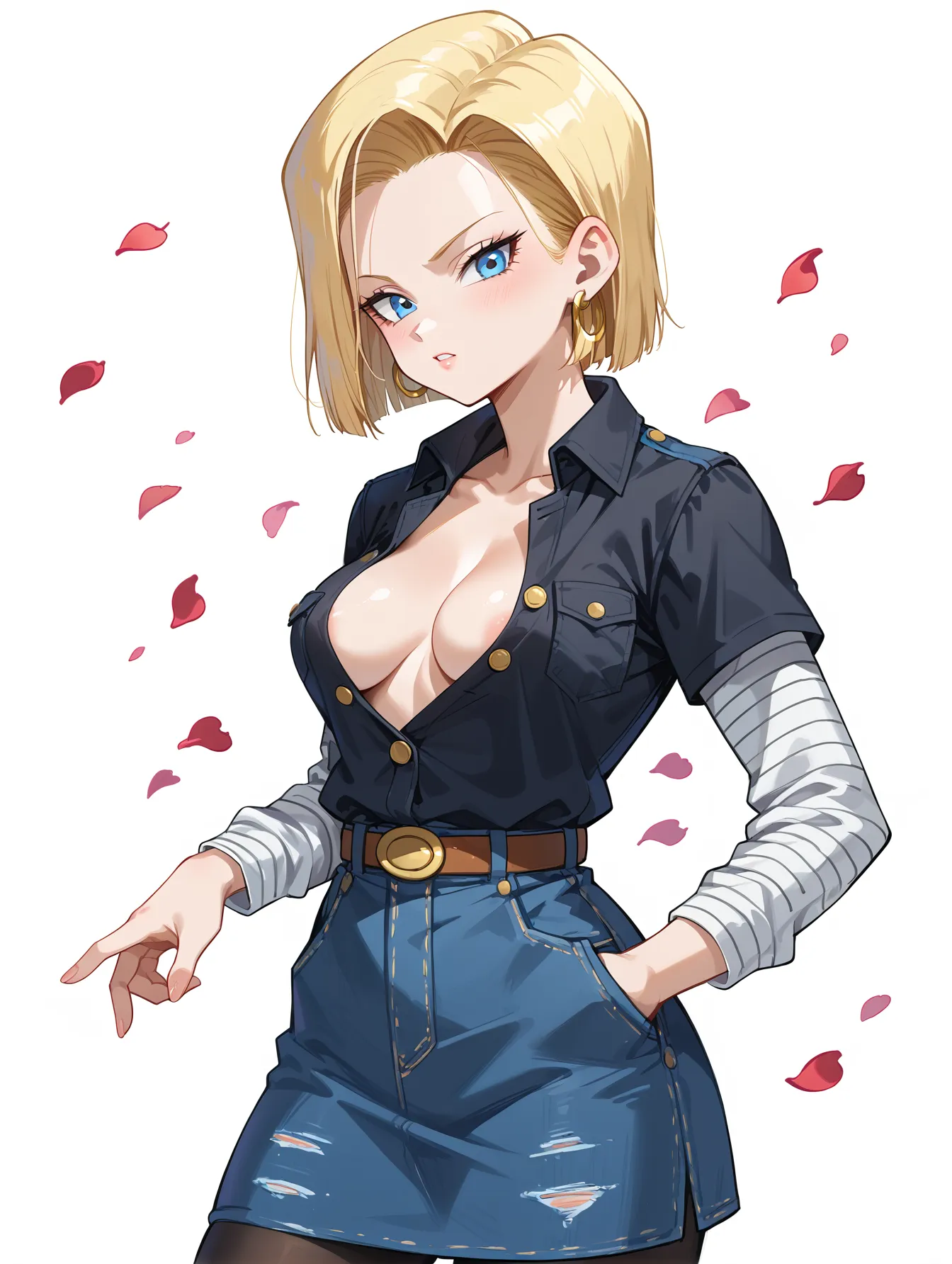 【人造人間18号(Android 18)エロ画像】ドラゴンボールに登場する金髪クール美人な18号ちゃんのAI画像400枚！(8ページ目)_다음 페이지 야동 사진