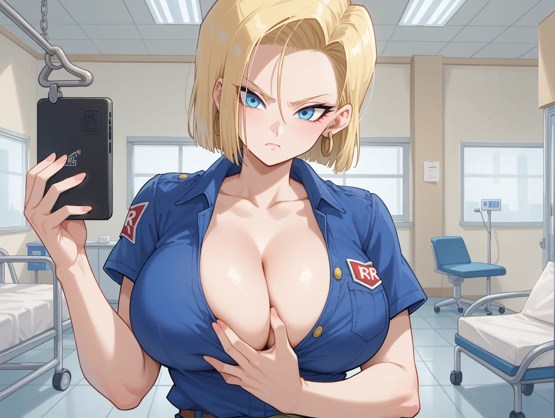 ドラゴンボールに登場する金髪クール美人な18号ちゃんのAI画像400枚！(9ページ目) 29번째 이미지입니다.