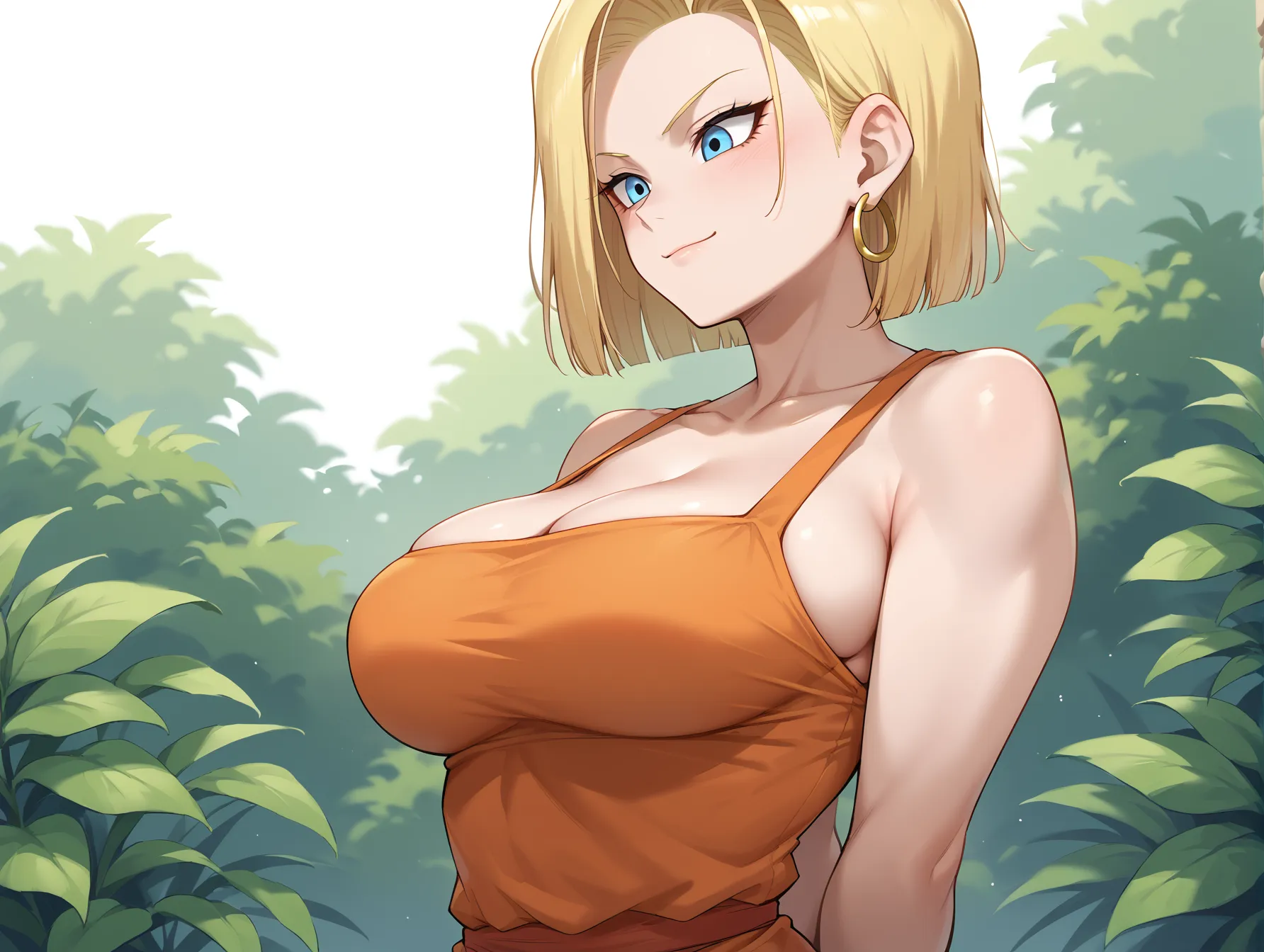 ドラゴンボールに登場する金髪クール美人な18号ちゃんのAI画像400枚！(9ページ目) 36번째 이미지입니다.
