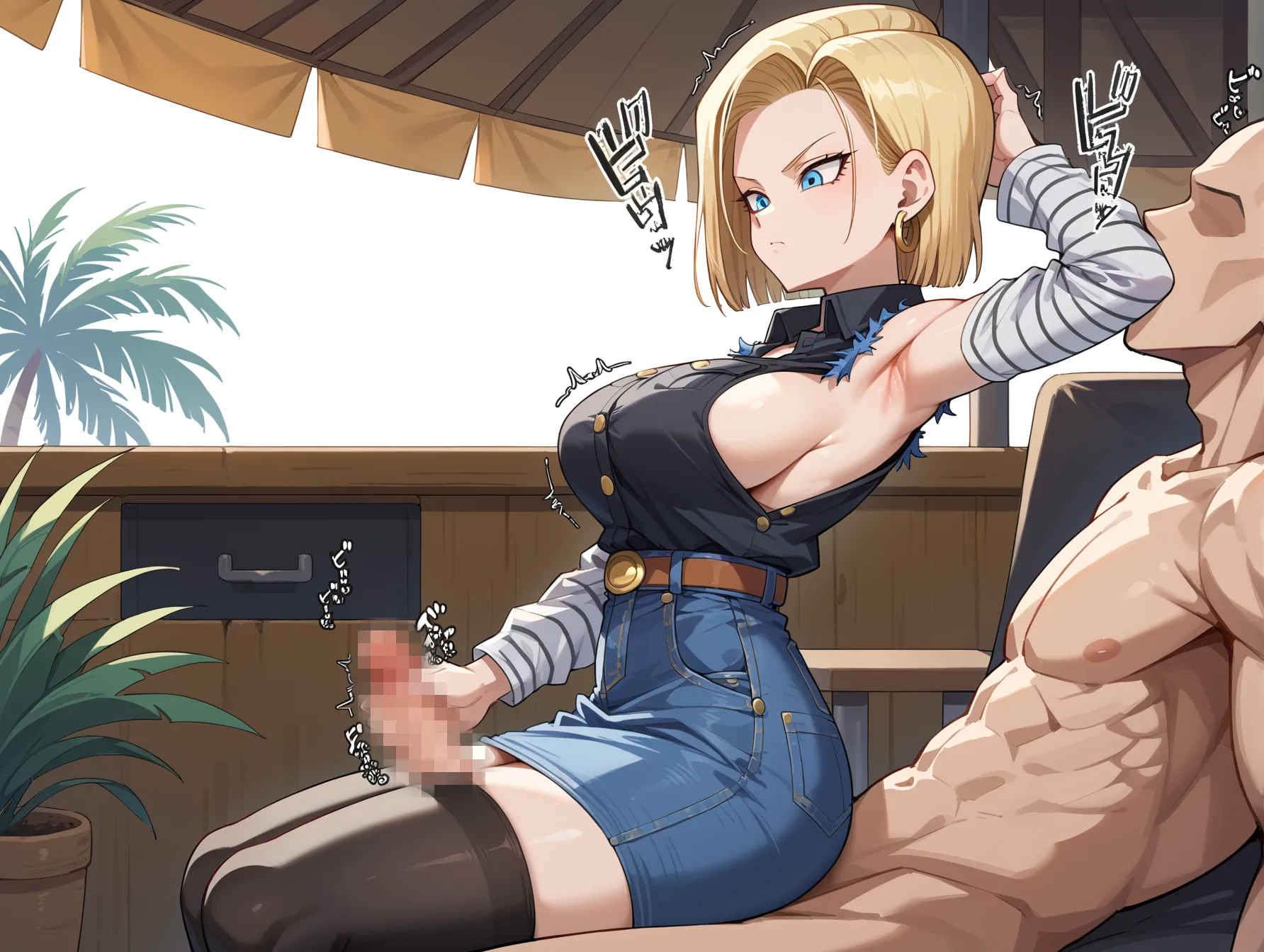ドラゴンボールに登場する金髪クール美人な18号ちゃんのAI画像400枚！(2ページ目)の39枚目の画像です。