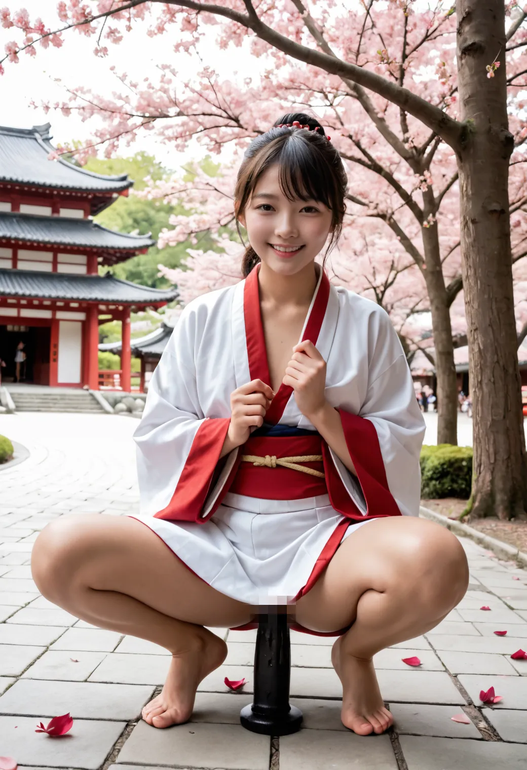 指やディルドに野菜まで？！色んな物で自慰しちゃうエッチな女の子たちのAI画像309枚！(6ページ目) 38枚目の画像です。