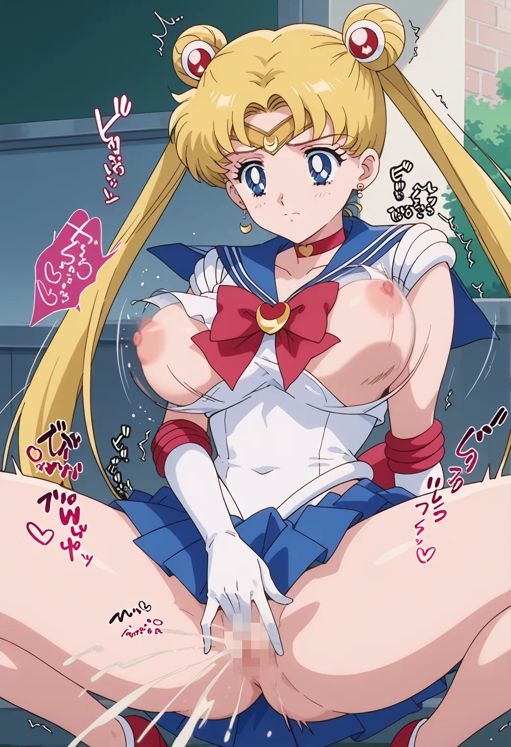 「月に代わっておしおきよ」でお馴染み月野うさぎちゃんのエッチなAI画像390枚(8ページ目)の25枚目の画像です。