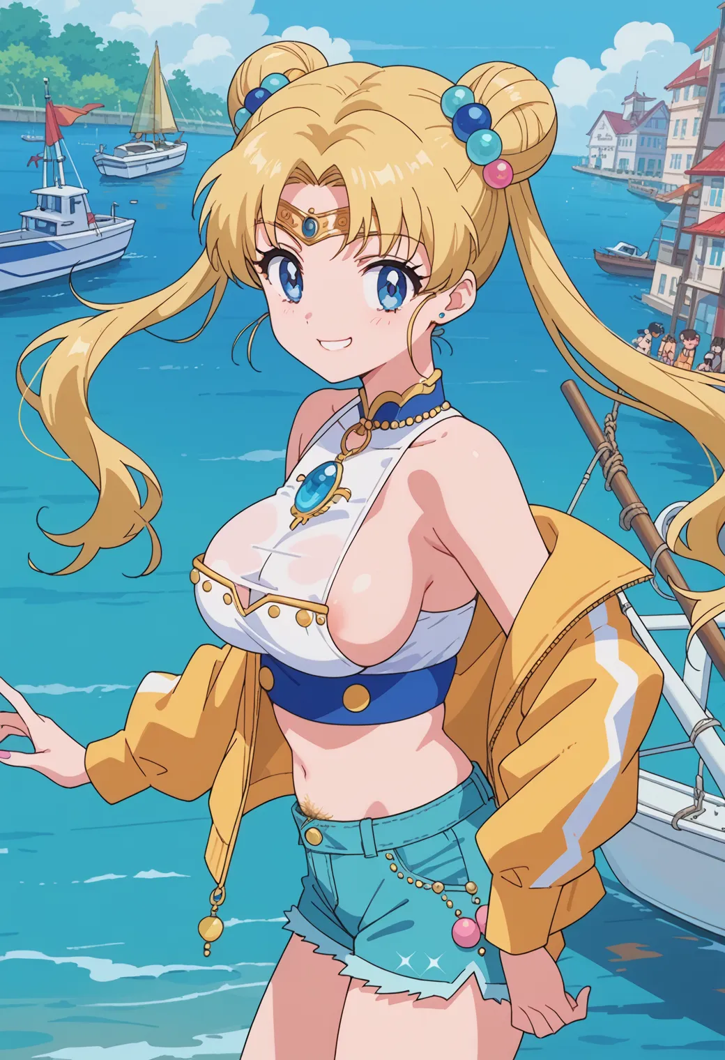 「月に代わっておしおきよ」でお馴染み月野うさぎちゃんのエッチなAI画像390枚(2ページ目)の19枚目の画像です。