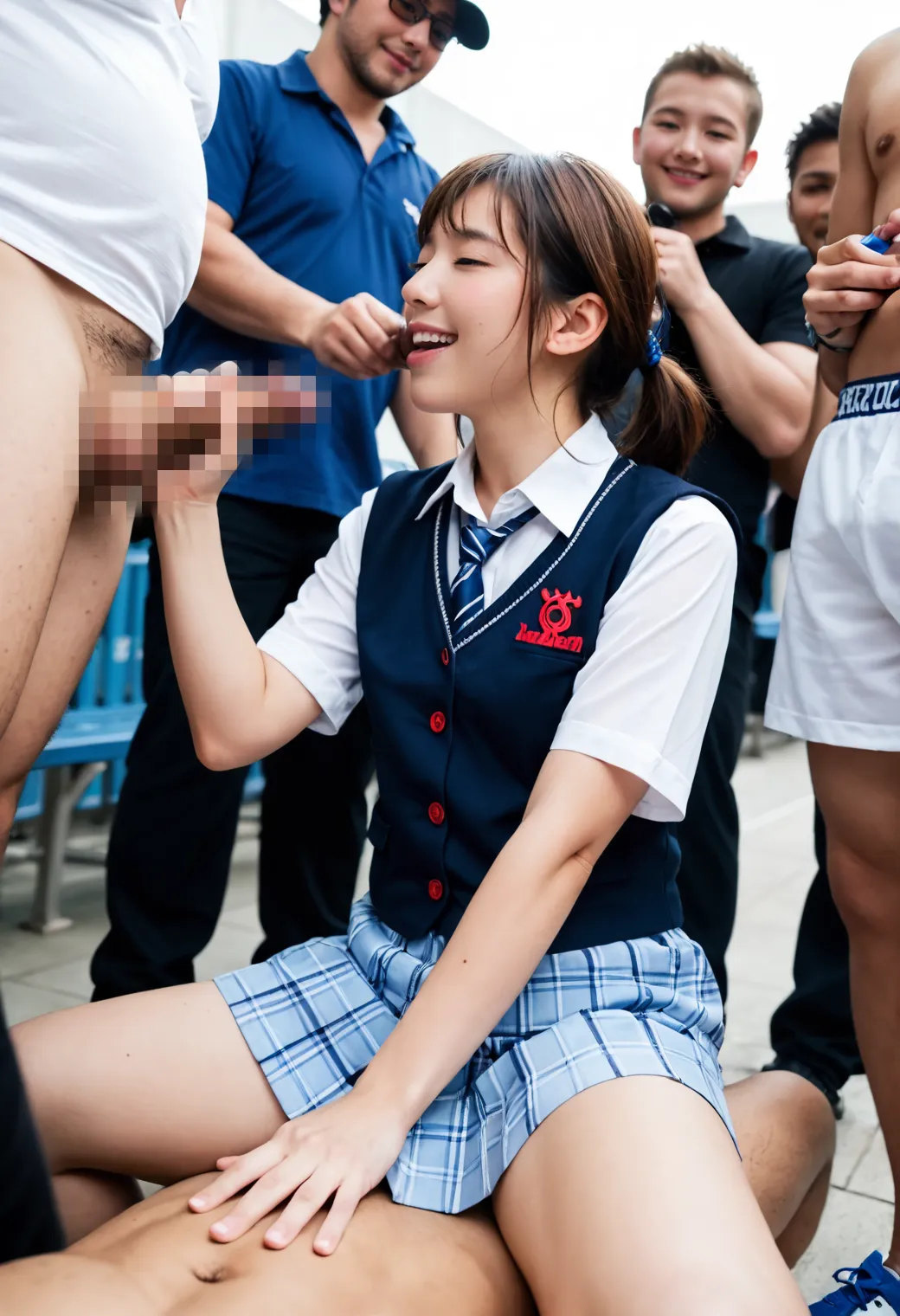 美少女JKたちのエッチな写真集？！エロポーズから変態プレイもAIが描いた画像414枚！(6ページ目)の13枚目の画像です。