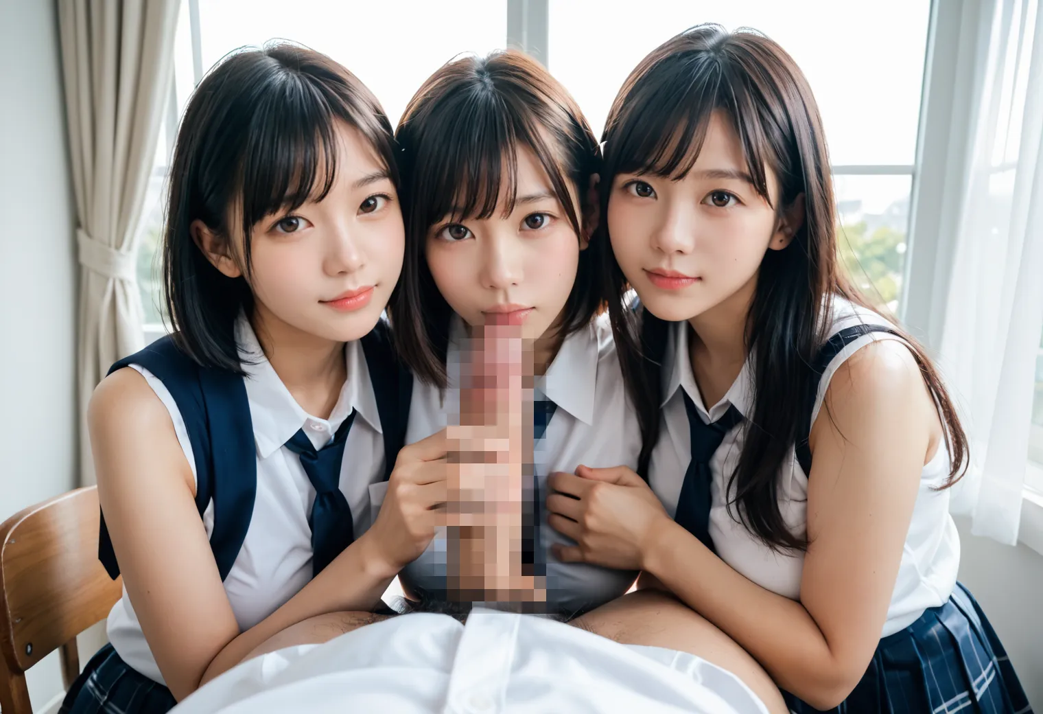 美少女JKたちのエッチな写真集？！エロポーズから変態プレイもAIが描いた画像414枚！(6ページ目)の29枚目の画像です。