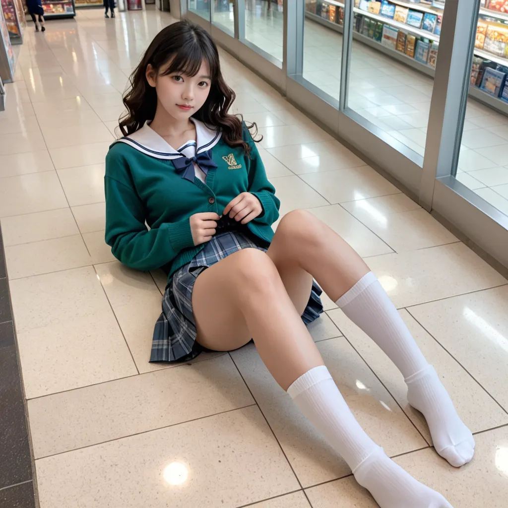 美少女JKたちのエッチな写真集？！エロポーズから変態プレイもAIが描いた画像414枚！の4枚目の画像です。