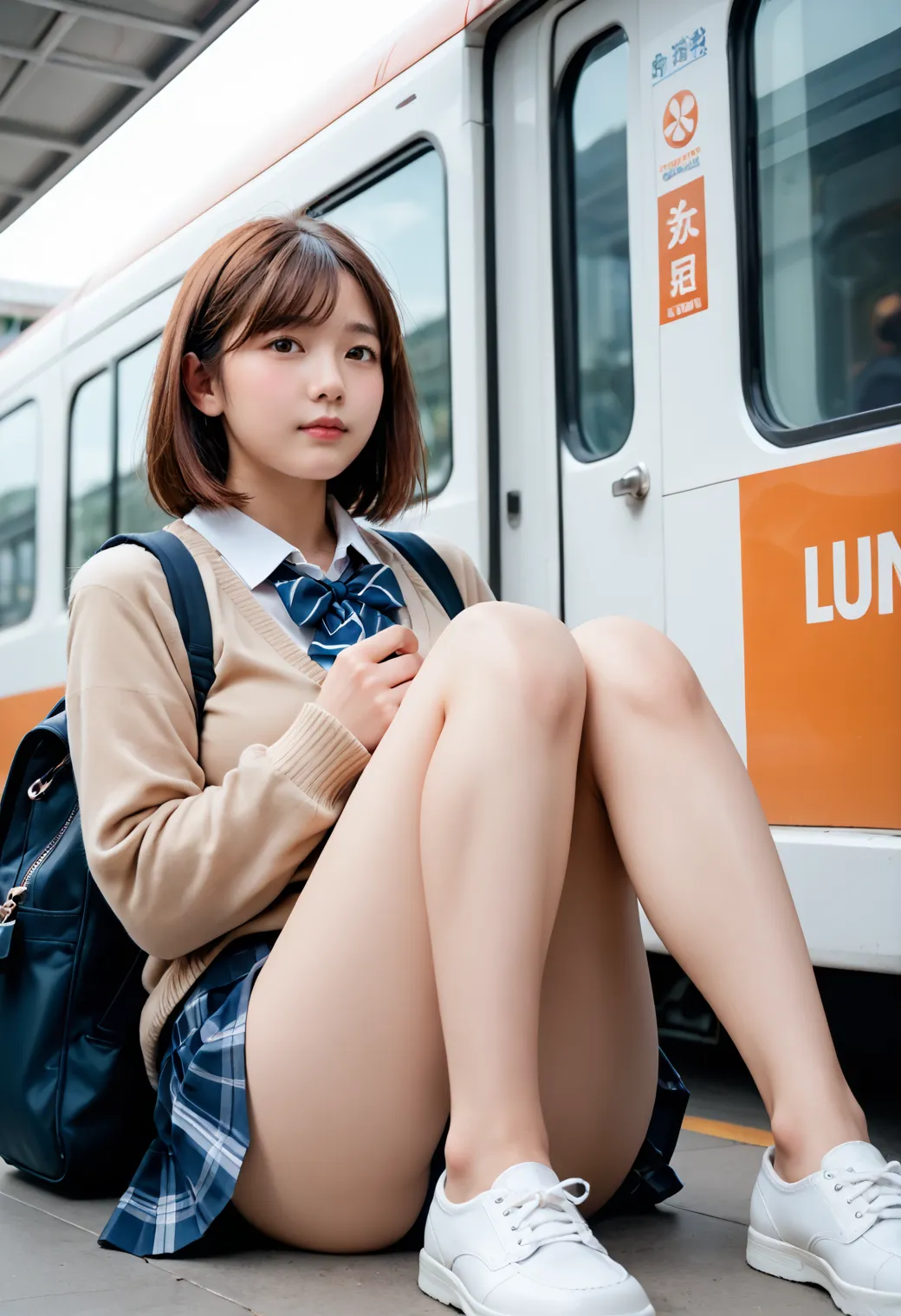 美少女JKたちのエッチな写真集？！エロポーズから変態プレイもAIが描いた画像414枚！(3ページ目)の10枚目の画像です。