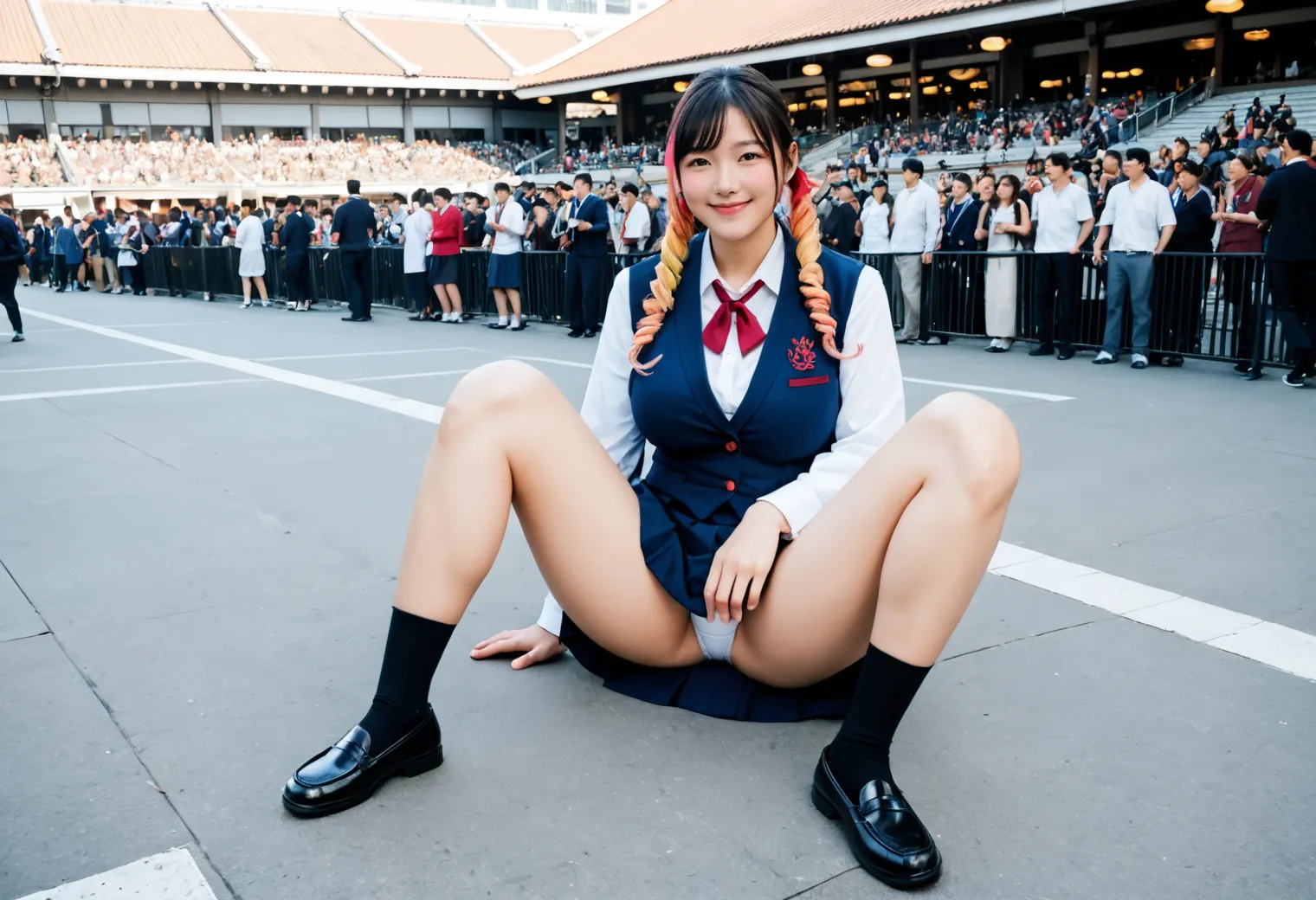 美少女JKたちのエッチな写真集？！エロポーズから変態プレイもAIが描いた画像414枚！の13枚目の画像です。