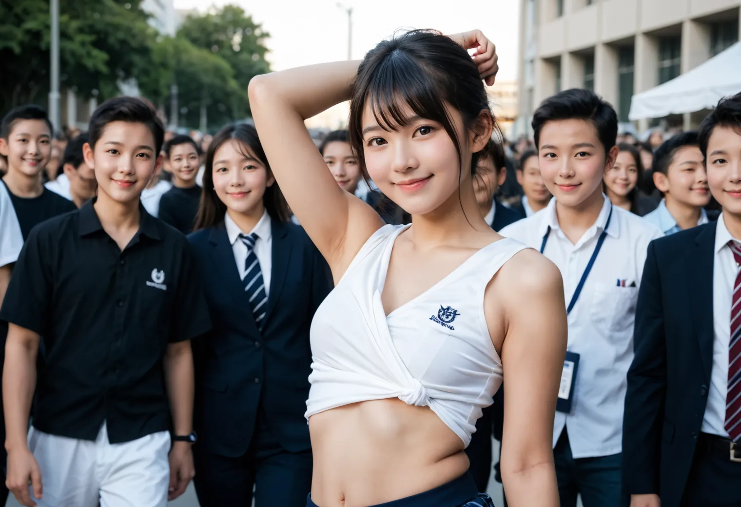 美少女JKたちのエッチな写真集？！エロポーズから変態プレイもAIが描いた画像414枚！(5ページ目)の25枚目の画像です。