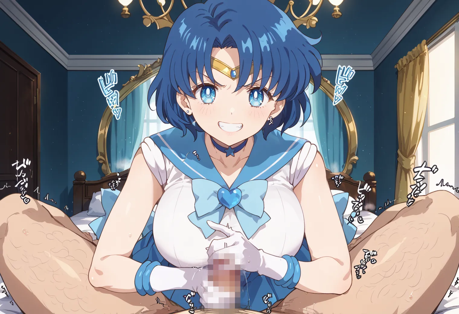 「愛と知性のセーラー服美少女戦士！」が決め台詞な水野亜美ちゃんのエッチなAI画像371枚！(8ページ目)の29枚目の画像です。