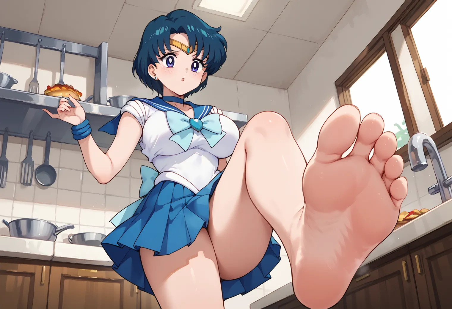 「愛と知性のセーラー服美少女戦士！」が決め台詞な水野亜美ちゃんのエッチなAI画像371枚！の35枚目の画像です。