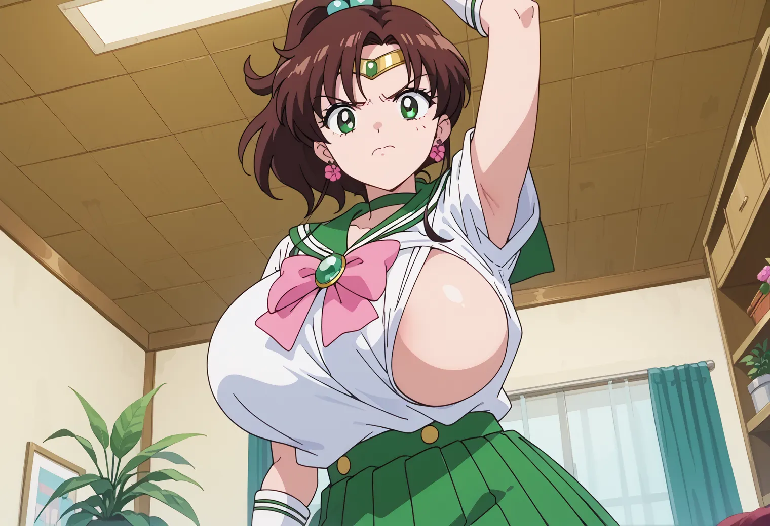 「雷の星！木星を守護にもつ保護の戦士！」が決め台詞な木野まことちゃんのエッチなAI画像380枚！(7ページ目) 35枚目の画像です。