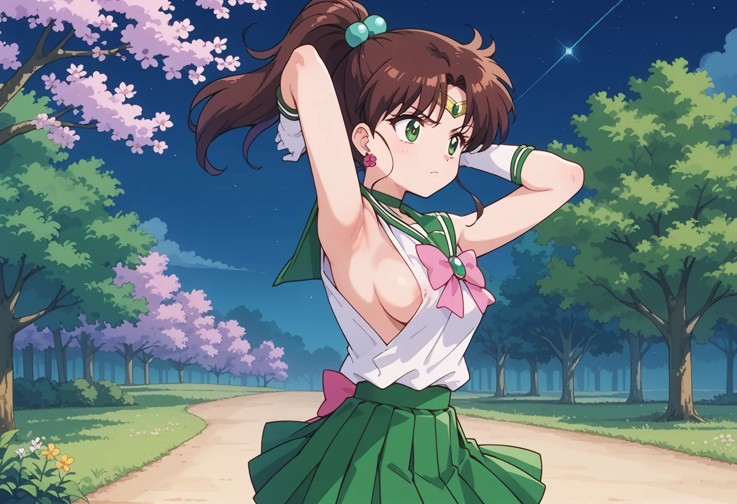 「雷の星！木星を守護にもつ保護の戦士！」が決め台詞な木野まことちゃんのエッチなAI画像380枚！(9ページ目) 2枚目の画像です。
