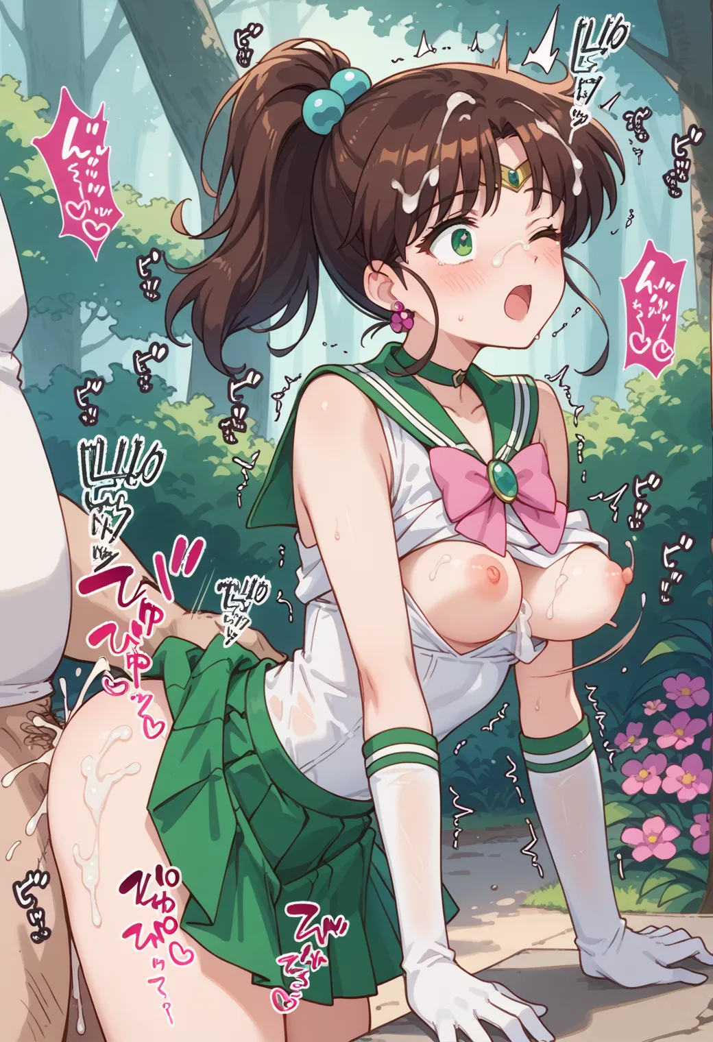 「雷の星！木星を守護にもつ保護の戦士！」が決め台詞な木野まことちゃんのエッチなAI画像380枚！の30枚目の画像です。