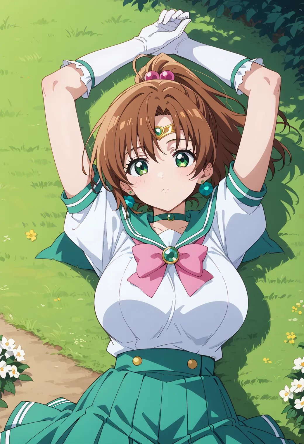 「雷の星！木星を守護にもつ保護の戦士！」が決め台詞な木野まことちゃんのエッチなAI画像380枚！(7ページ目) 10枚目の画像です。