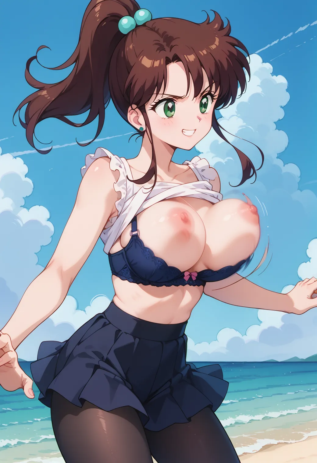 「雷の星！木星を守護にもつ保護の戦士！」が決め台詞な木野まことちゃんのエッチなAI画像380枚！(2ページ目) 18枚目の画像です。