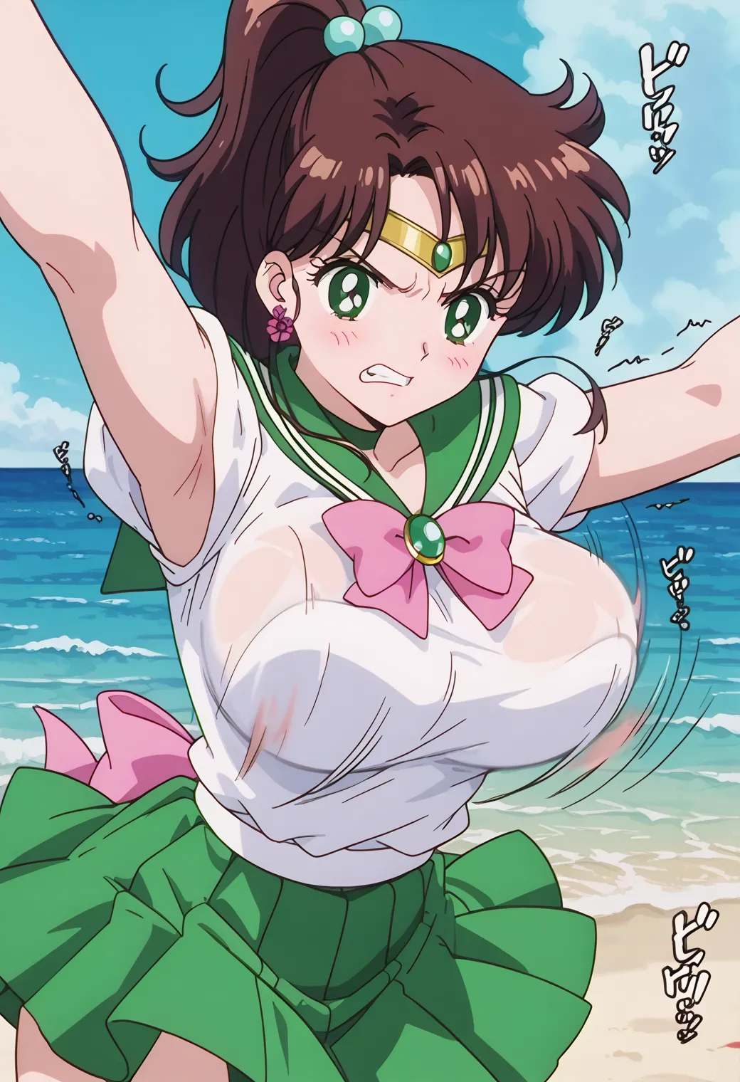 「雷の星！木星を守護にもつ保護の戦士！」が決め台詞な木野まことちゃんのエッチなAI画像380枚！(2ページ目) 36枚目の画像です。