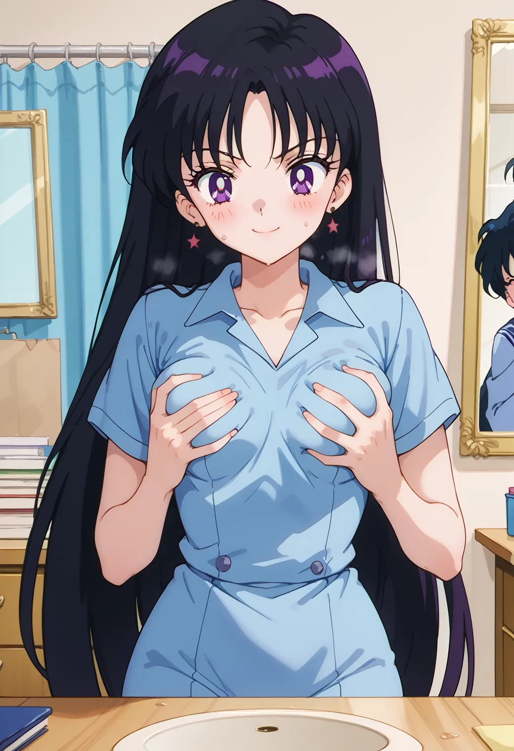 「火の星！火星を守護にもつ戦いの戦士！」が決め台詞な火野レイちゃんのエッチなAI画像413枚！(2ページ目) 38枚目の画像です。
