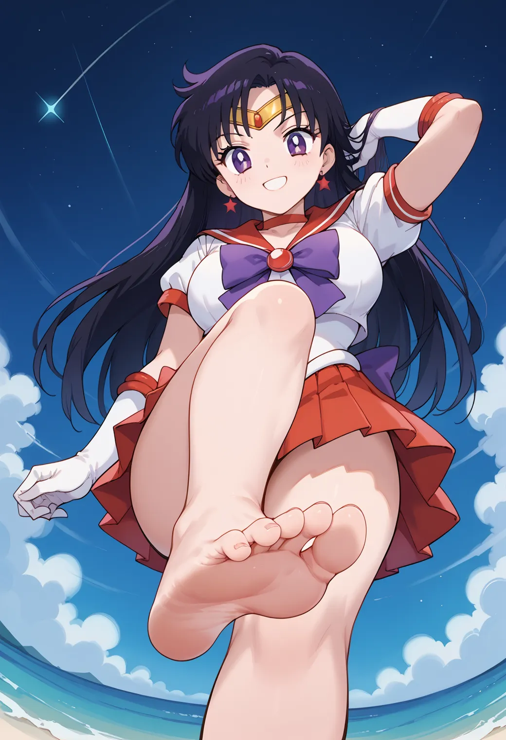 「火の星！火星を守護にもつ戦いの戦士！」が決め台詞な火野レイちゃんのエッチなAI画像413枚！の10枚目の画像です。