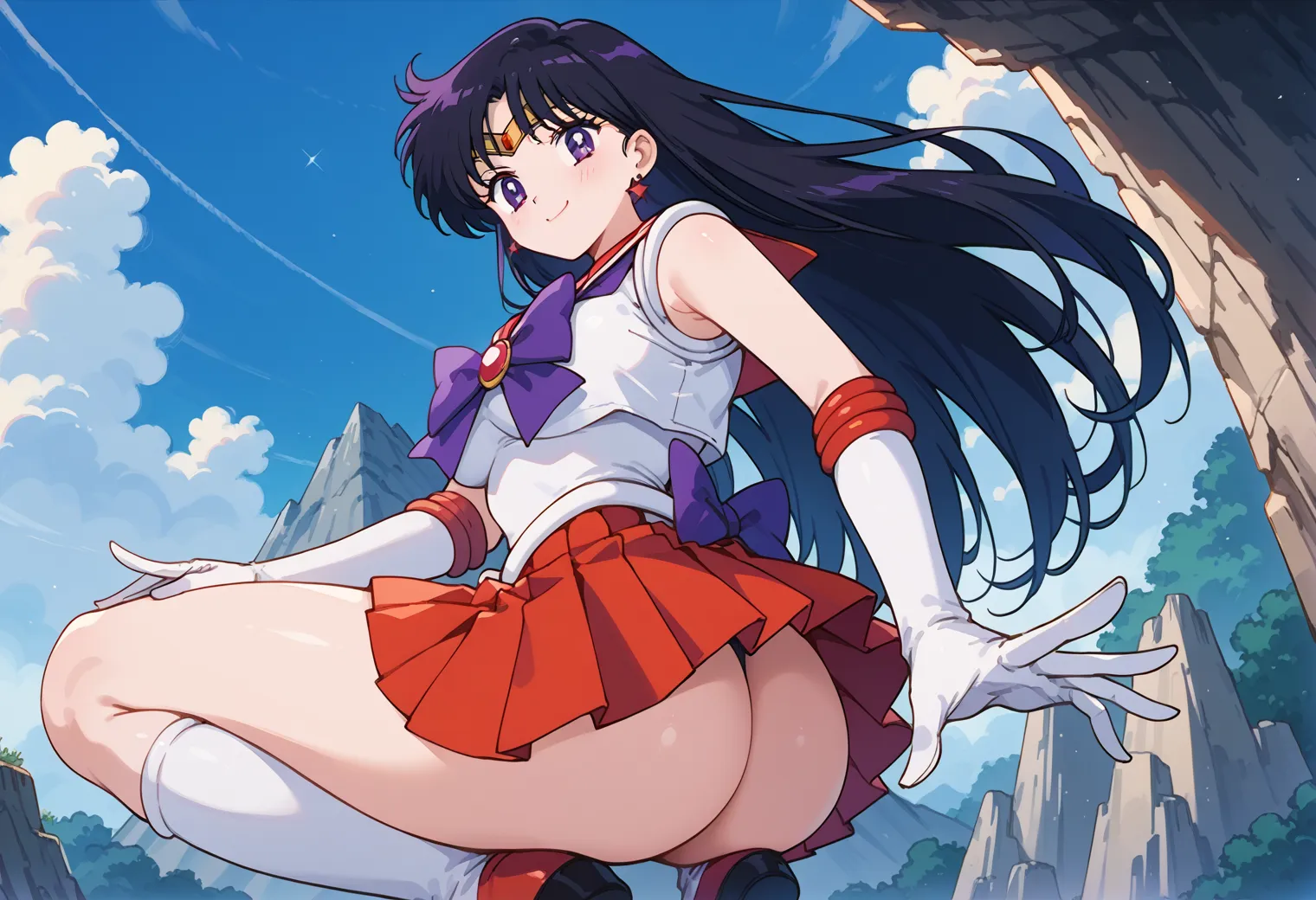 「火の星！火星を守護にもつ戦いの戦士！」が決め台詞な火野レイちゃんのエッチなAI画像413枚！(8ページ目)の3枚目の画像です。