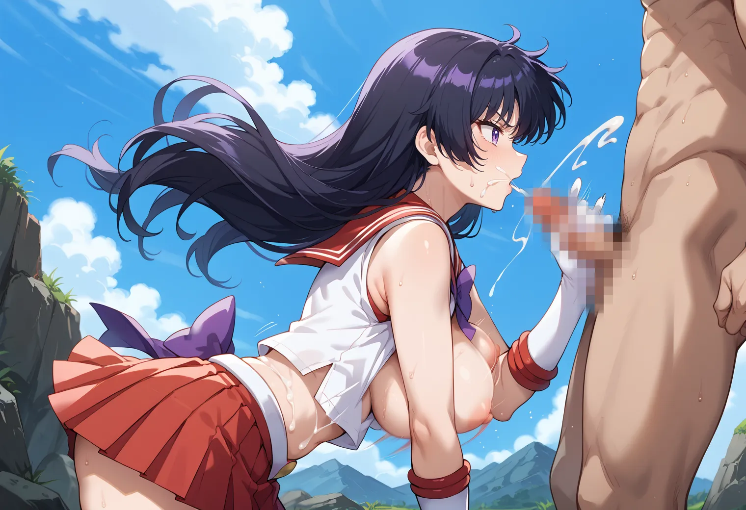 「火の星！火星を守護にもつ戦いの戦士！」が決め台詞な火野レイちゃんのエッチなAI画像413枚！(8ページ目)の17枚目の画像です。